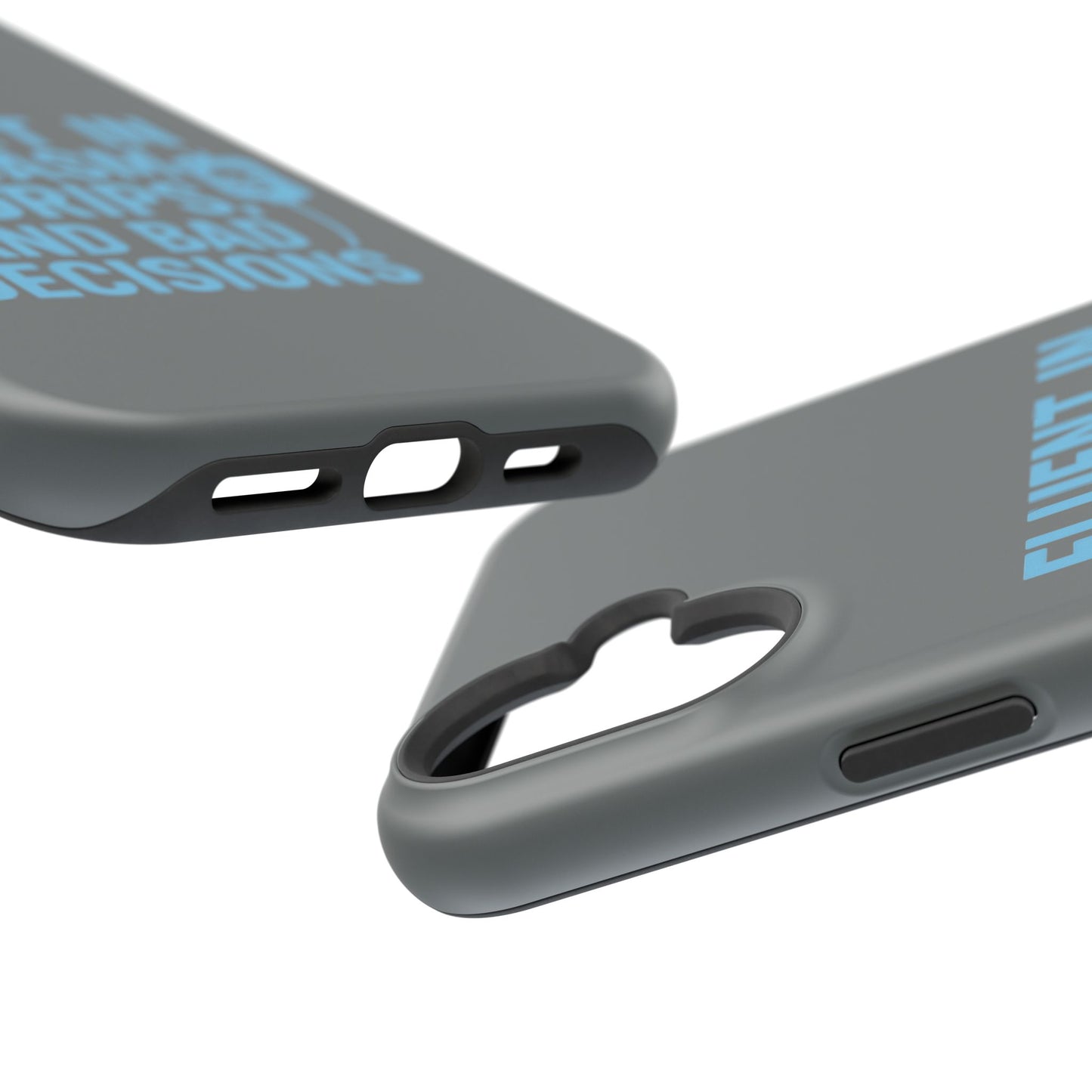 Sarcastic Phone Case - "Fluent in Sarcasm, IV Drips, and Bad Decisions", Funny Gift for Nurses, Medical Staff, Humor