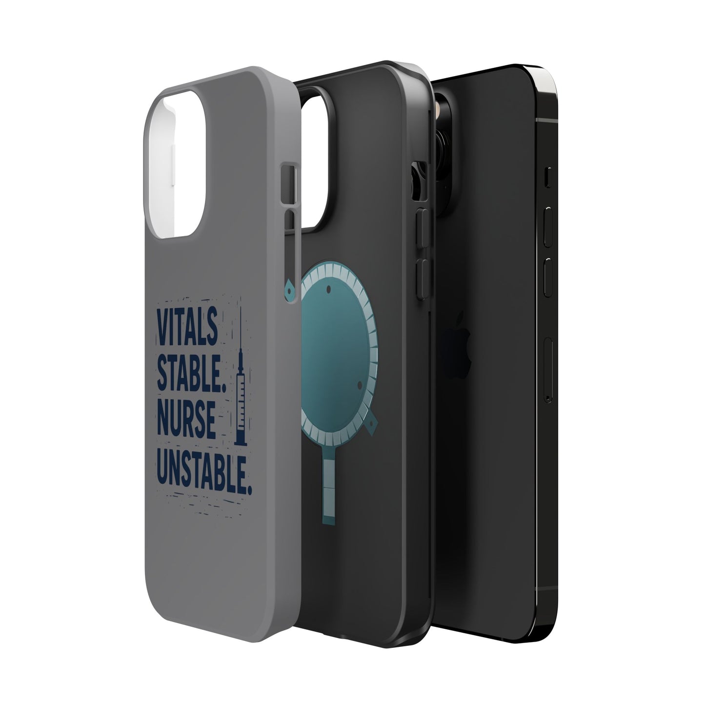 “Vitals Stable. Nurse Unstable.” – Sarcastic Nurse Phone Case