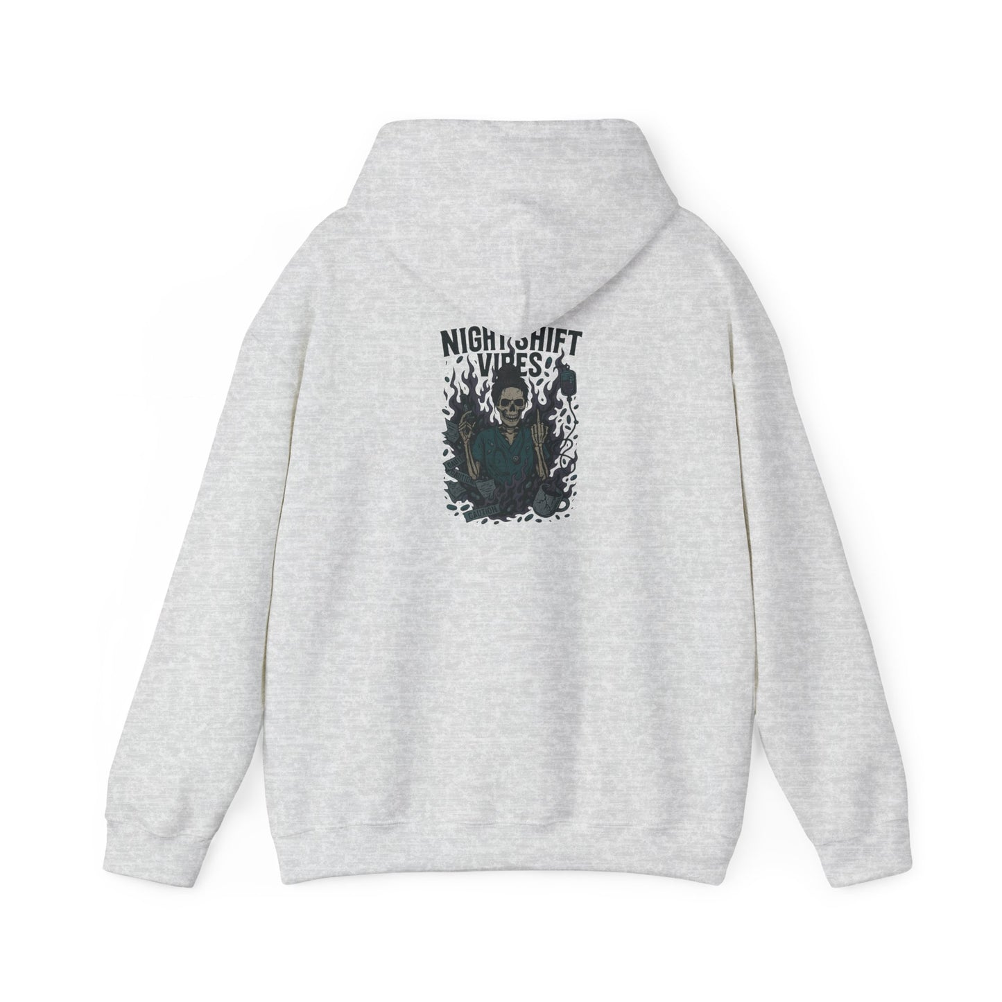 “Night Shift Vibes” – Sarcastic Nurse Hoodie