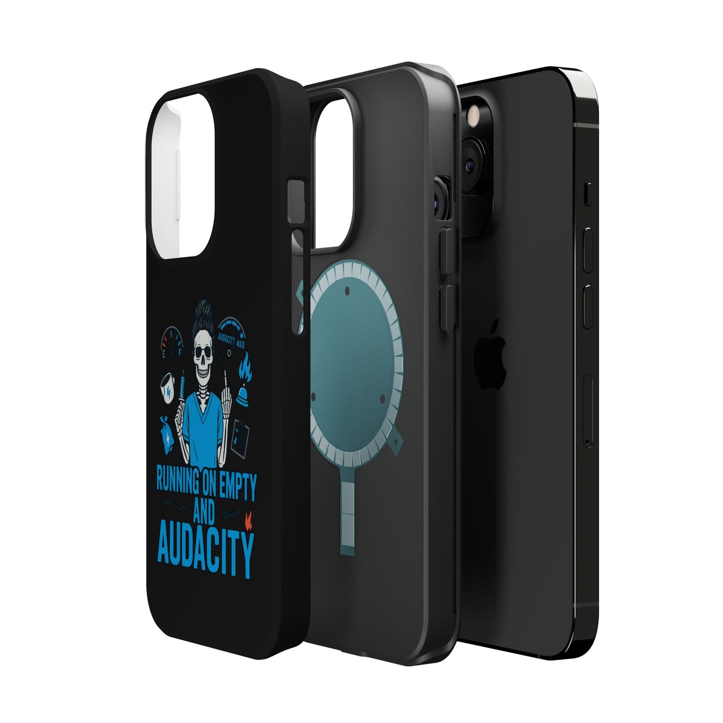 “Running on Empty and Audacity” – Nurse Chaos Phone Case