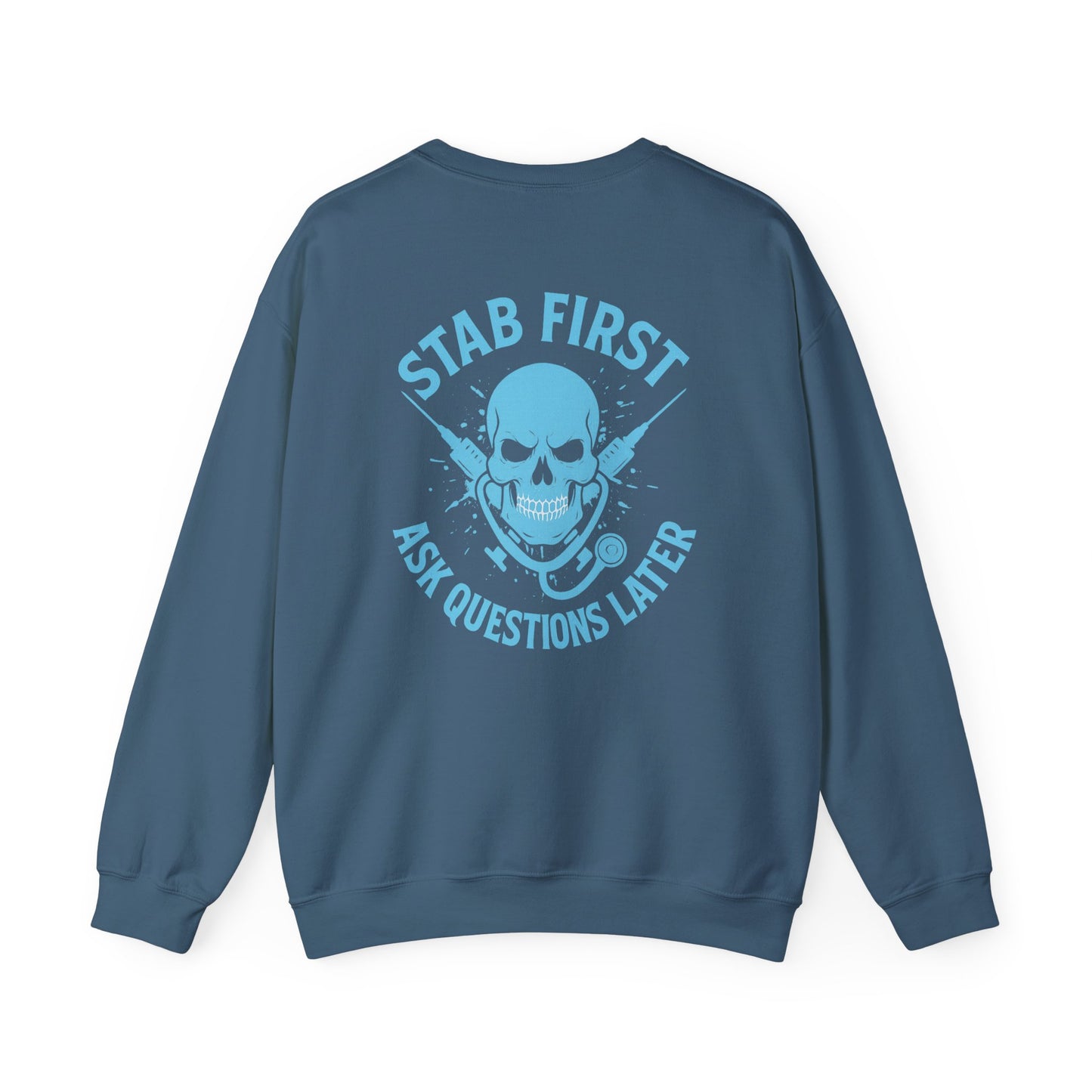 Skull Graphics Sweatshirt - Trendy Unisex Crewneck, Casual Streetwear, Gift for Him/Her, Halloween Apparel, Edgy Outfit