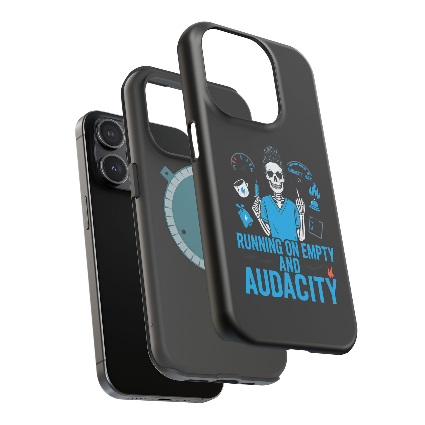 “Running on Empty and Audacity” – Nurse Chaos Phone Case