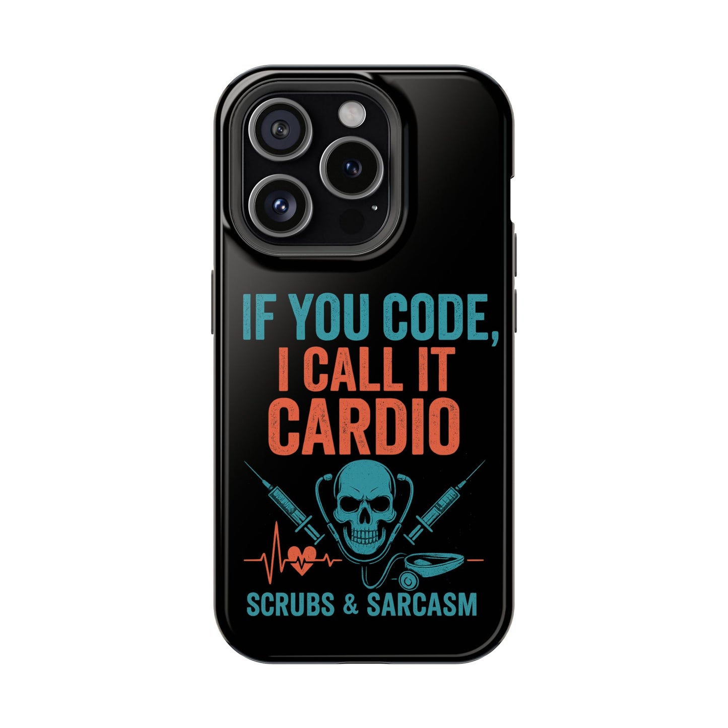 Magnetic Phone Cases for Nurses, Funny Code Humor, Cute Sarcastic Gifts, Tech Accessories, Medical Profession, Unique Design