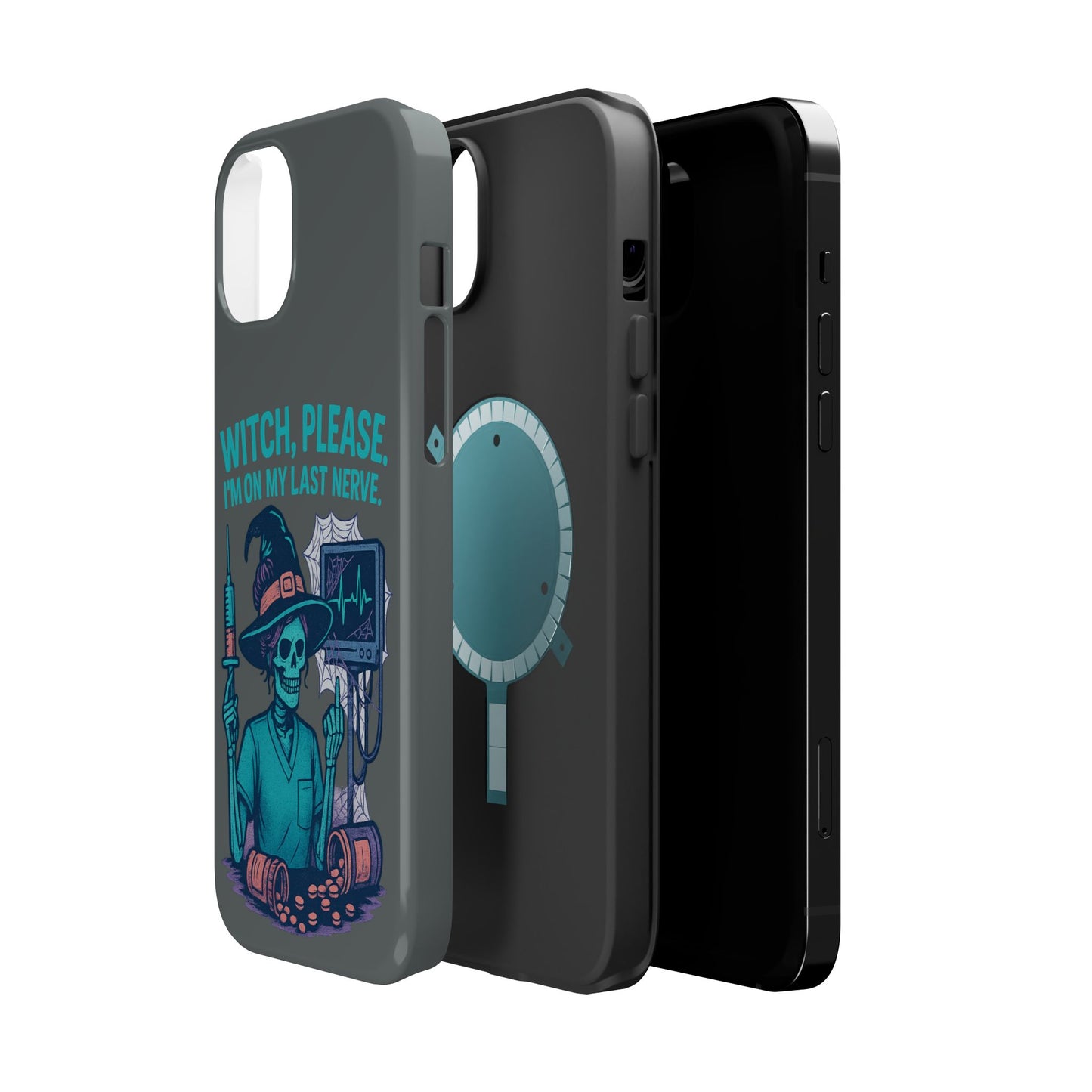 Spooky Phone Case: Witch Please! I'm On My Last Nerve, Halloween Gift, Cute Phone Accessory, Unique Tough Case, Funny Phone Protection