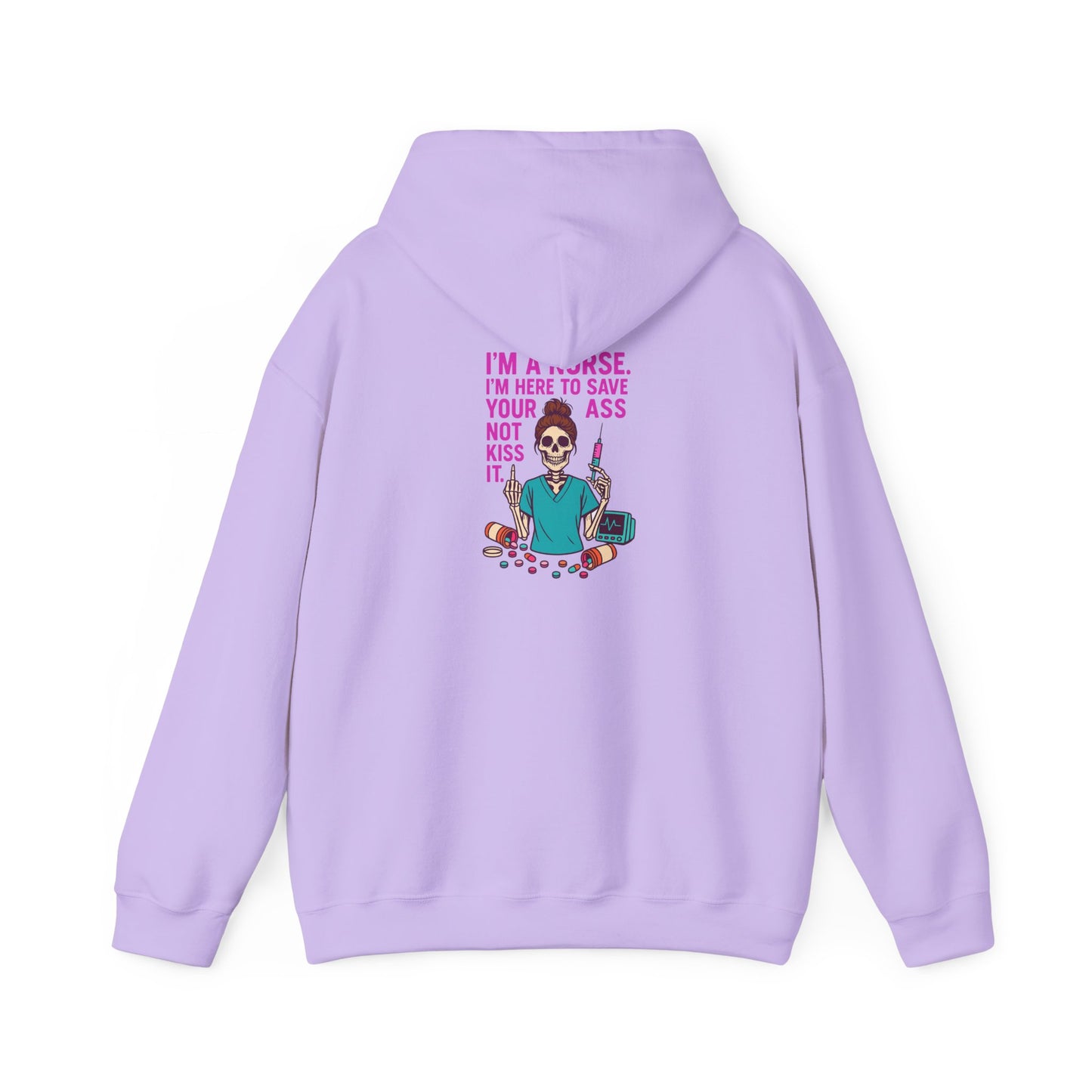 Funny Skeleton Hoodie for Nurses, Unisex Sweatshirt, Nurse Appreciation Gift, Halloween Costume, Cozy Autumn Wear