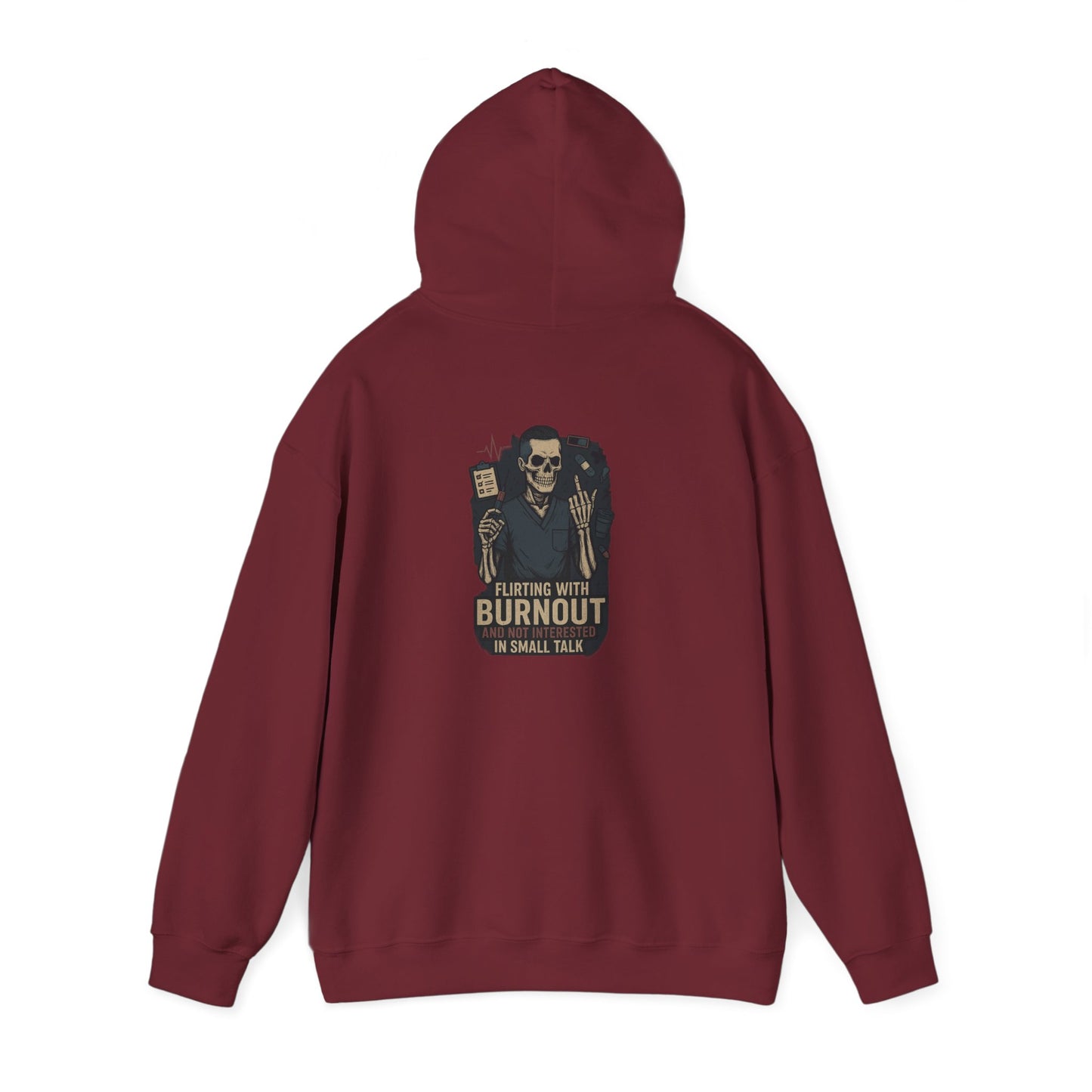 “Flirting With Burnout and Not Interested in Small Talk” – Men’s Chaos Hoodie