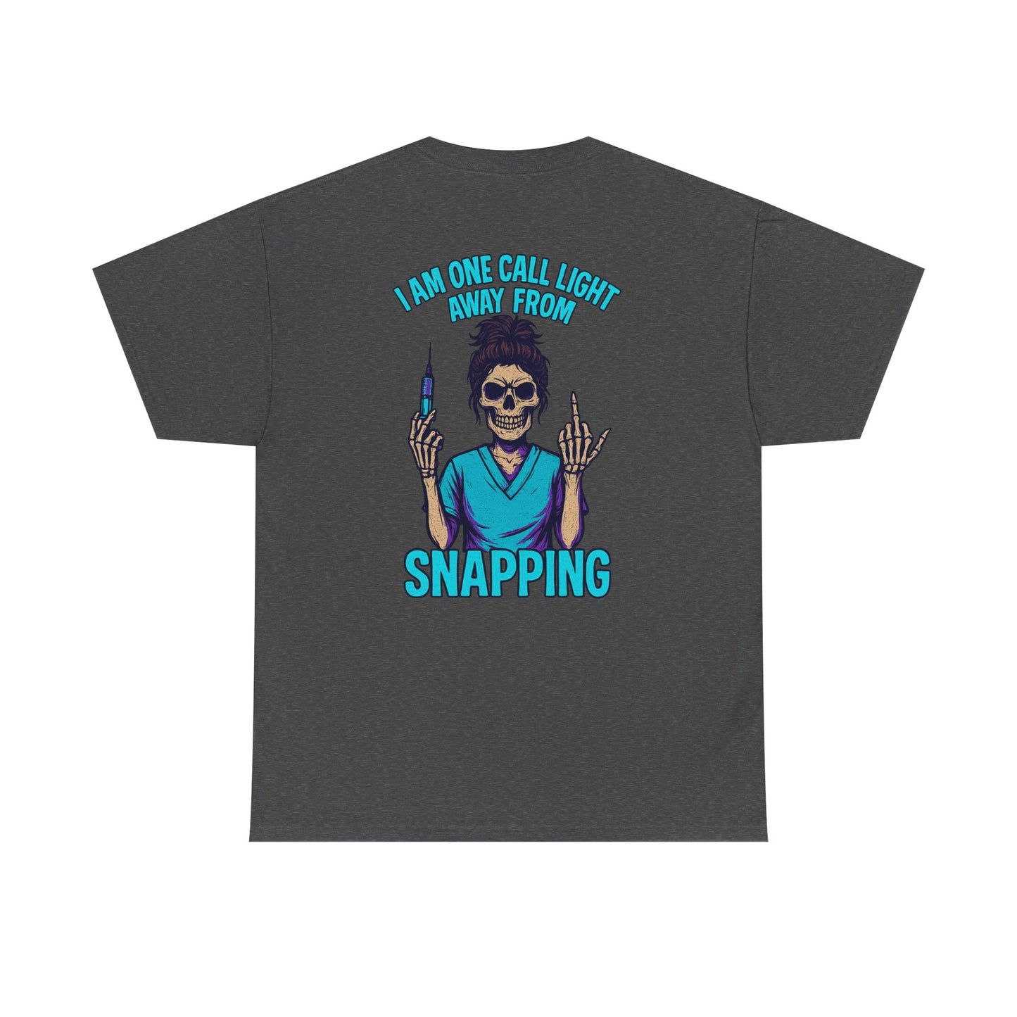 Skeleton Nurse Tee, Fun Graphic Tee, Unisex Cotton T-Shirt, Halloween Costume Shirt, Nurse Appreciation Gift, Medical Humor Outfit
