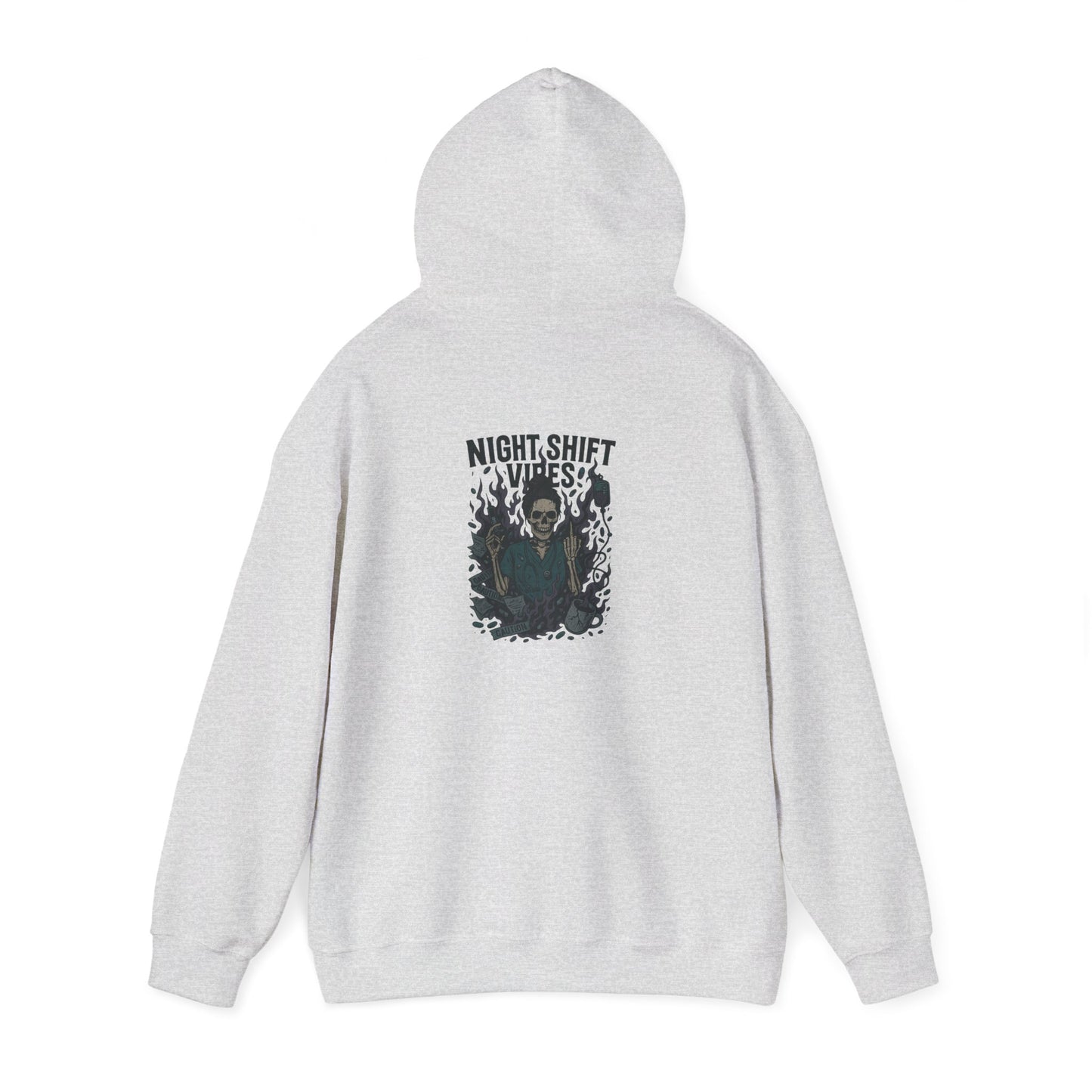 “Night Shift Vibes” – Sarcastic Nurse Hoodie