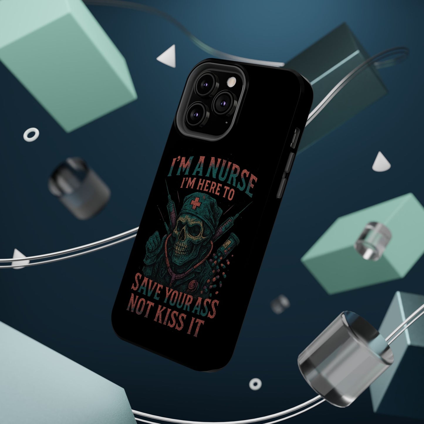 Nurse Humor Phone Case - Magnetic Tough Cases for Healthcare Professionals, Funny Nurse Gifts, Medical Gear, Supportive Nurse Accessories