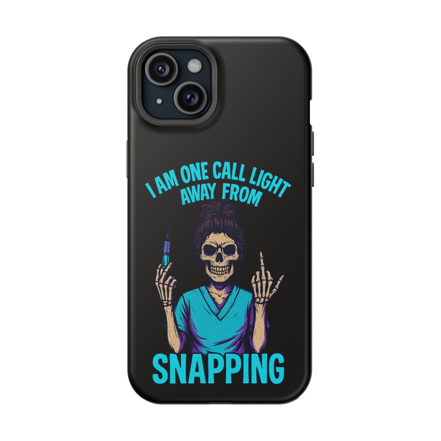 Mobile Phone Case, Funny Phone Cover, Gift for Nurses, Halloween Accessory, Skull Design