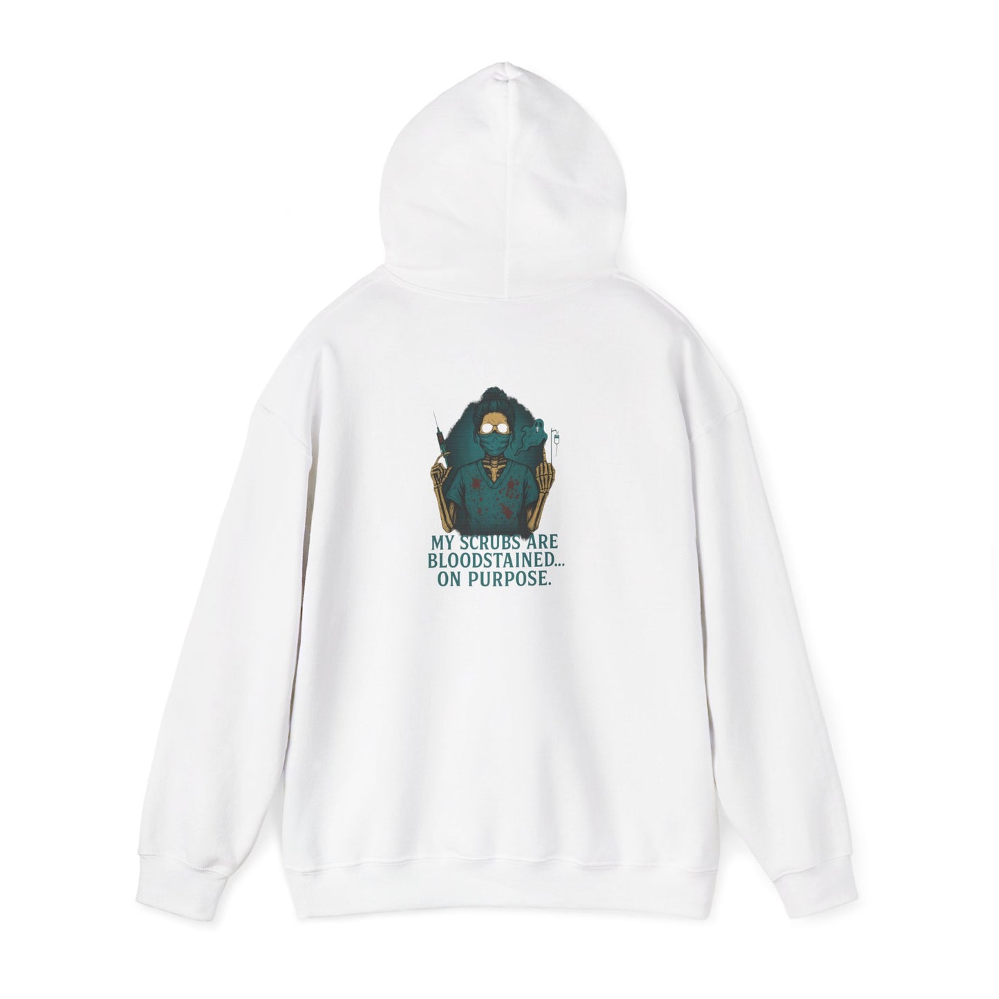 Bloodstained Purpose Hoodie - Unisex Heavy Blend Sweatshirt, Casual Wear, Gift for Him/Her, Halloween Apparel, Cozy Style