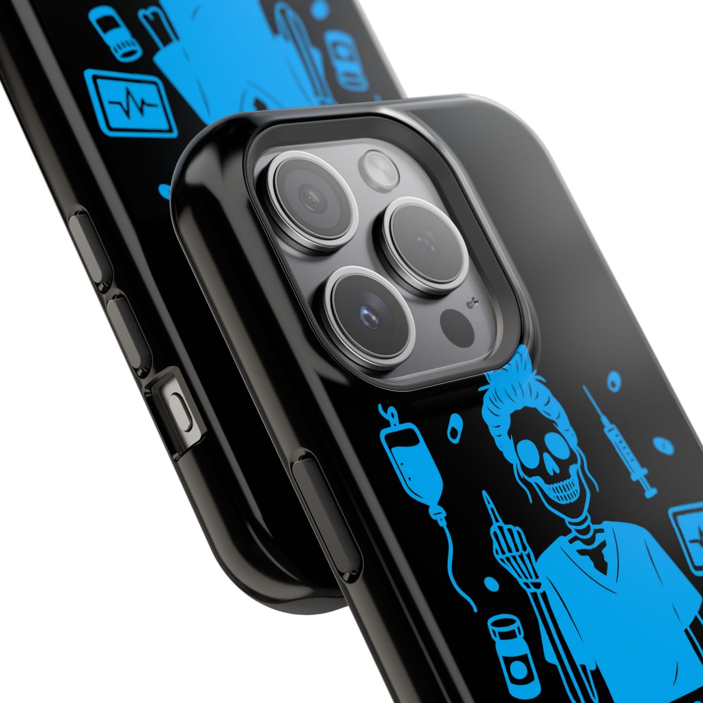 Running on Caffeine, Chaos, and Questionable Decisions” – Nurse Life Phone Case