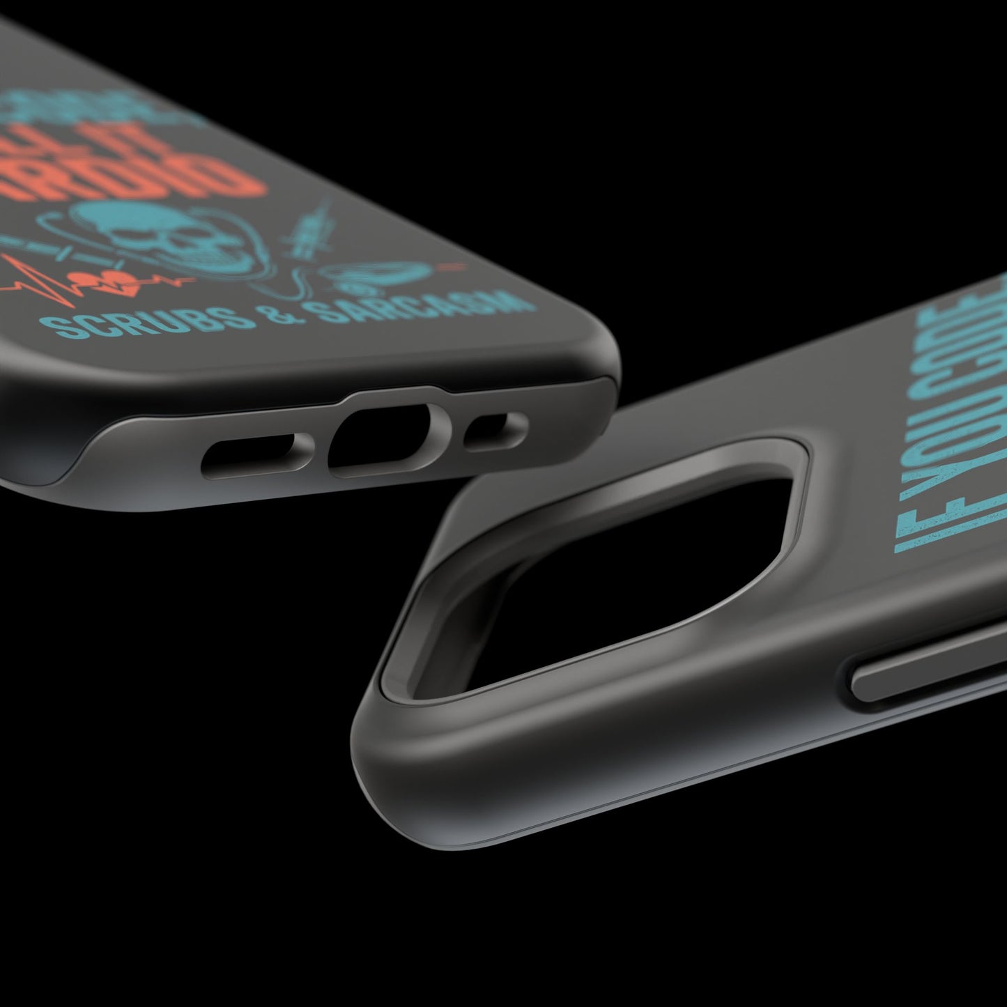 Magnetic Phone Cases for Nurses, Funny Code Humor, Cute Sarcastic Gifts, Tech Accessories, Medical Profession, Unique Design