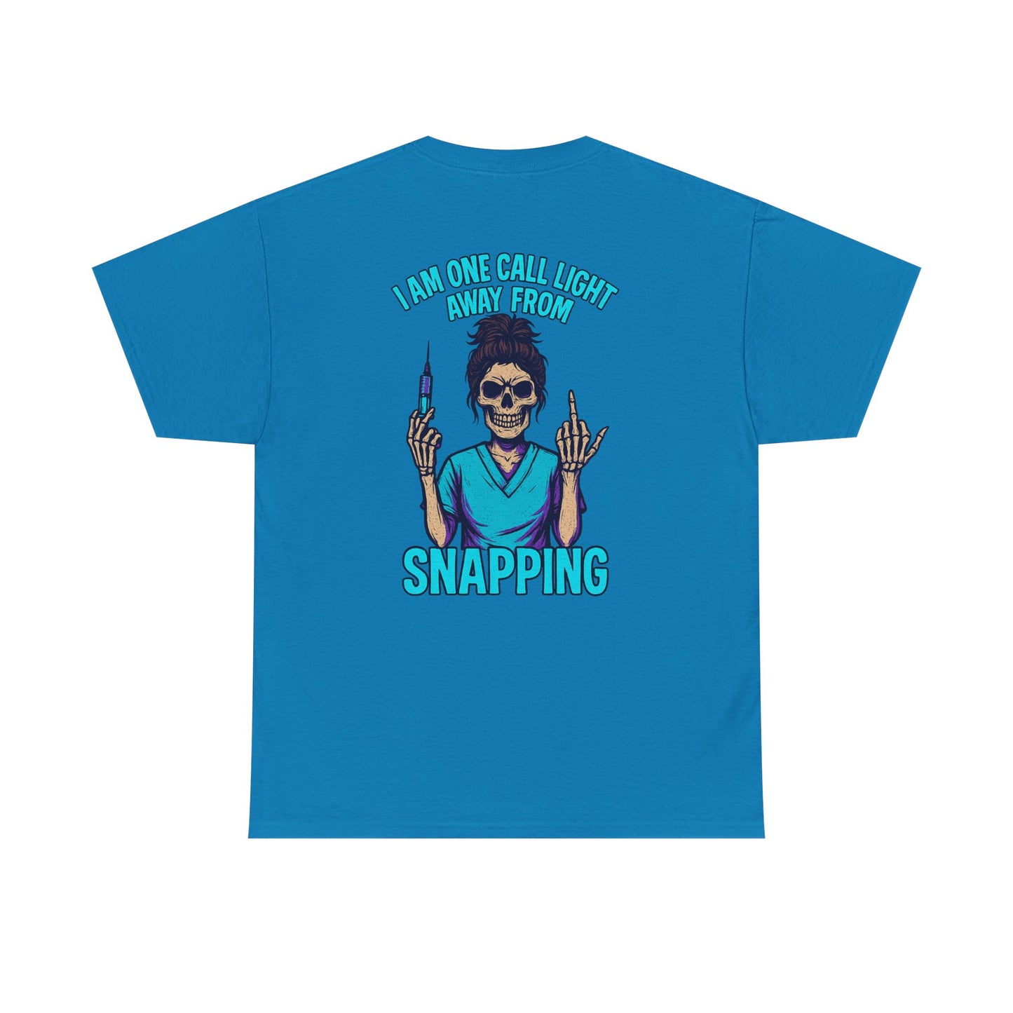 Skeleton Nurse Tee, Fun Graphic Tee, Unisex Cotton T-Shirt, Halloween Costume Shirt, Nurse Appreciation Gift, Medical Humor Outfit