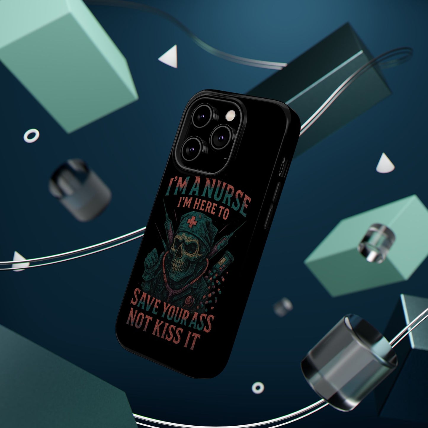Nurse Humor Phone Case - Magnetic Tough Cases for Healthcare Professionals, Funny Nurse Gifts, Medical Gear, Supportive Nurse Accessories