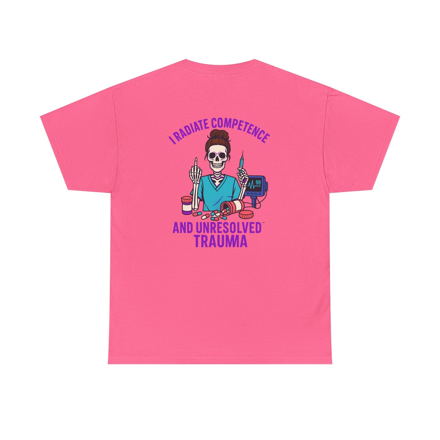 Skeleton Graphic Tee, Funny T-Shirt, Halloween Shirt, Gift for Healthcare Workers, Unisex Cotton Top, Trauma Humor Apparel