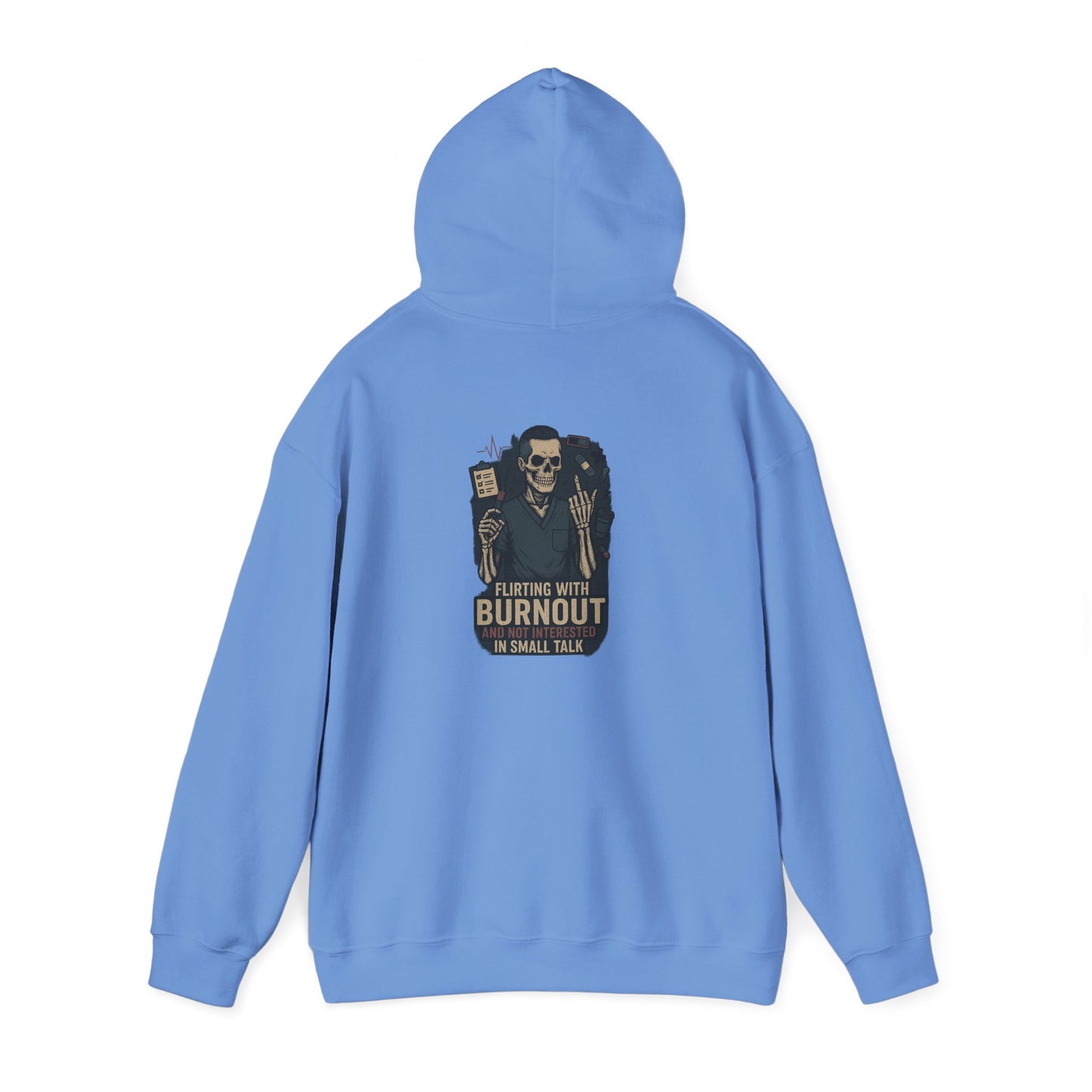 “Flirting With Burnout and Not Interested in Small Talk” – Men’s Chaos Hoodie