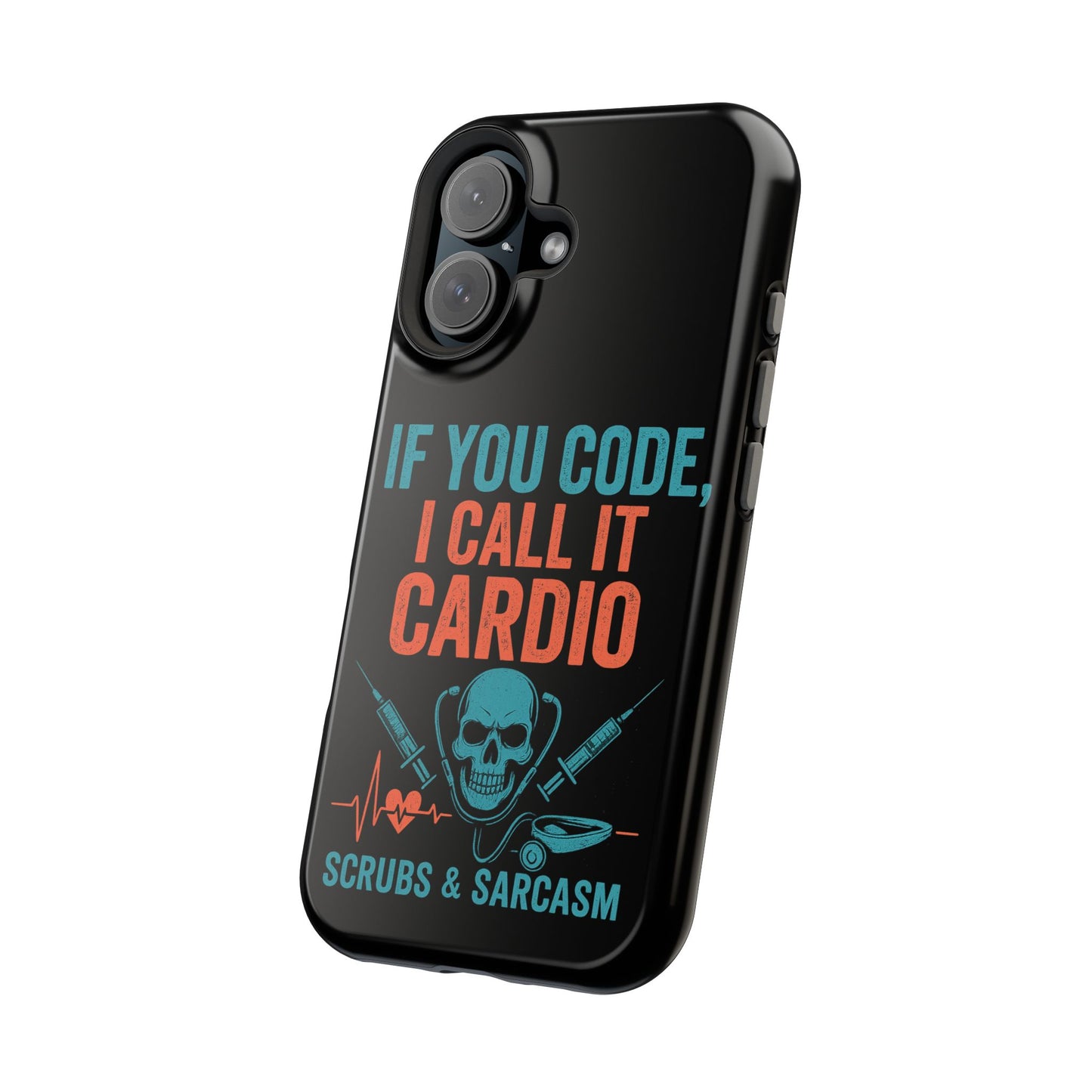 Magnetic Phone Cases for Nurses, Funny Code Humor, Cute Sarcastic Gifts, Tech Accessories, Medical Profession, Unique Design