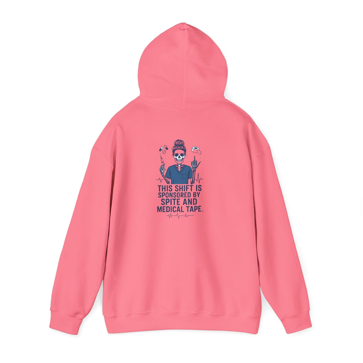 “This Shift Sponsored by Spite and Medical Tape” – Chaotic Nurse Hoodie