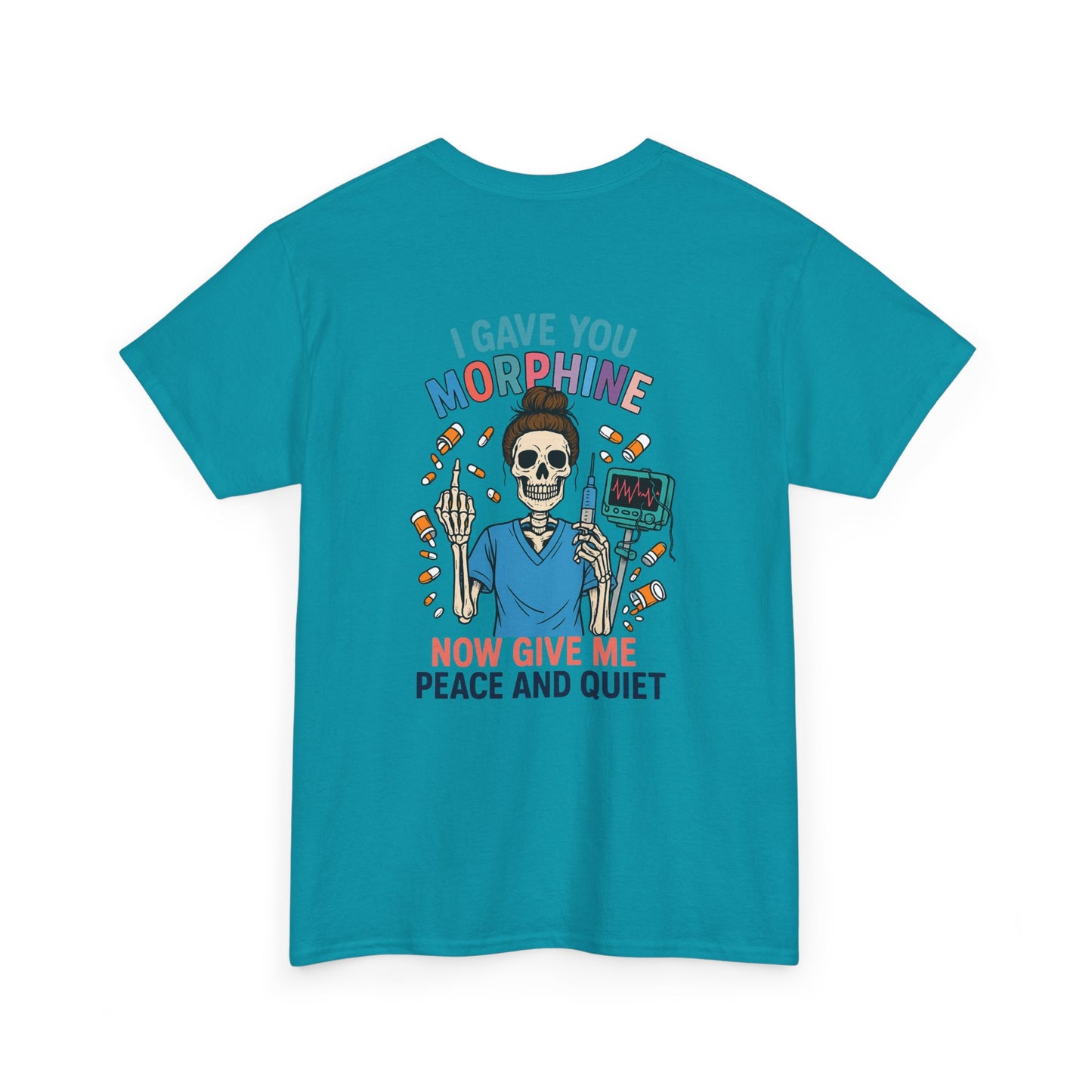 Skull Graphic Tee, Funny T-Shirt for Halloween, Unisex Cotton Shirt, Gift for Med Students, Unique Casual Wear