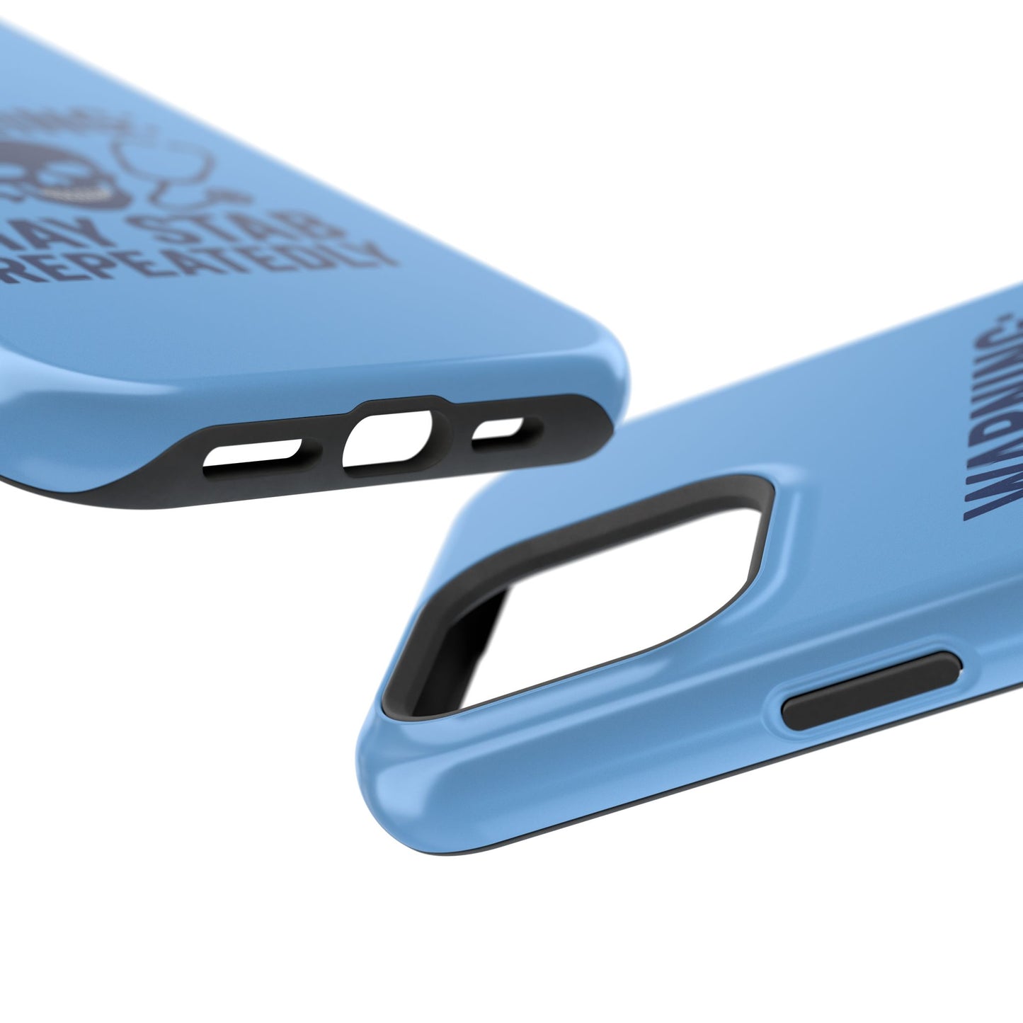 Warning May Stab Repeatedly Phone Case | Quirky Medical Humor, Gift for Healthcare Workers, Fun Phone Accessories, Doctors' Gift, Nurse Gift