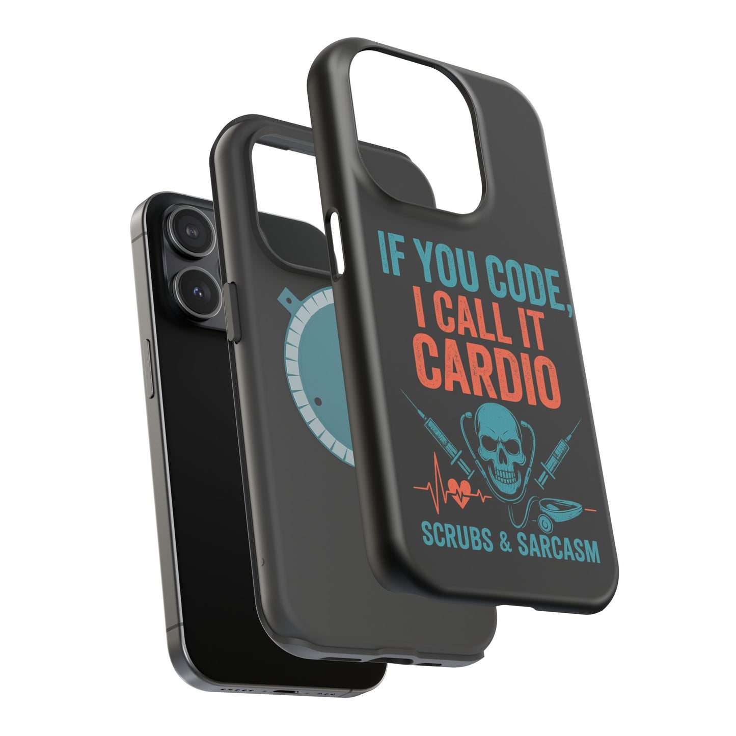 Magnetic Phone Cases for Nurses, Funny Code Humor, Cute Sarcastic Gifts, Tech Accessories, Medical Profession, Unique Design