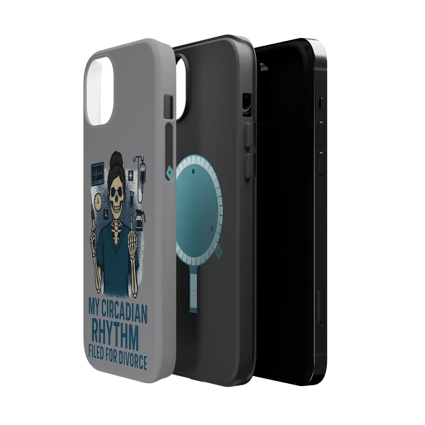 “My Circadian Rhythm Filed for Divorce” – Chaotic Nurse Phone Case