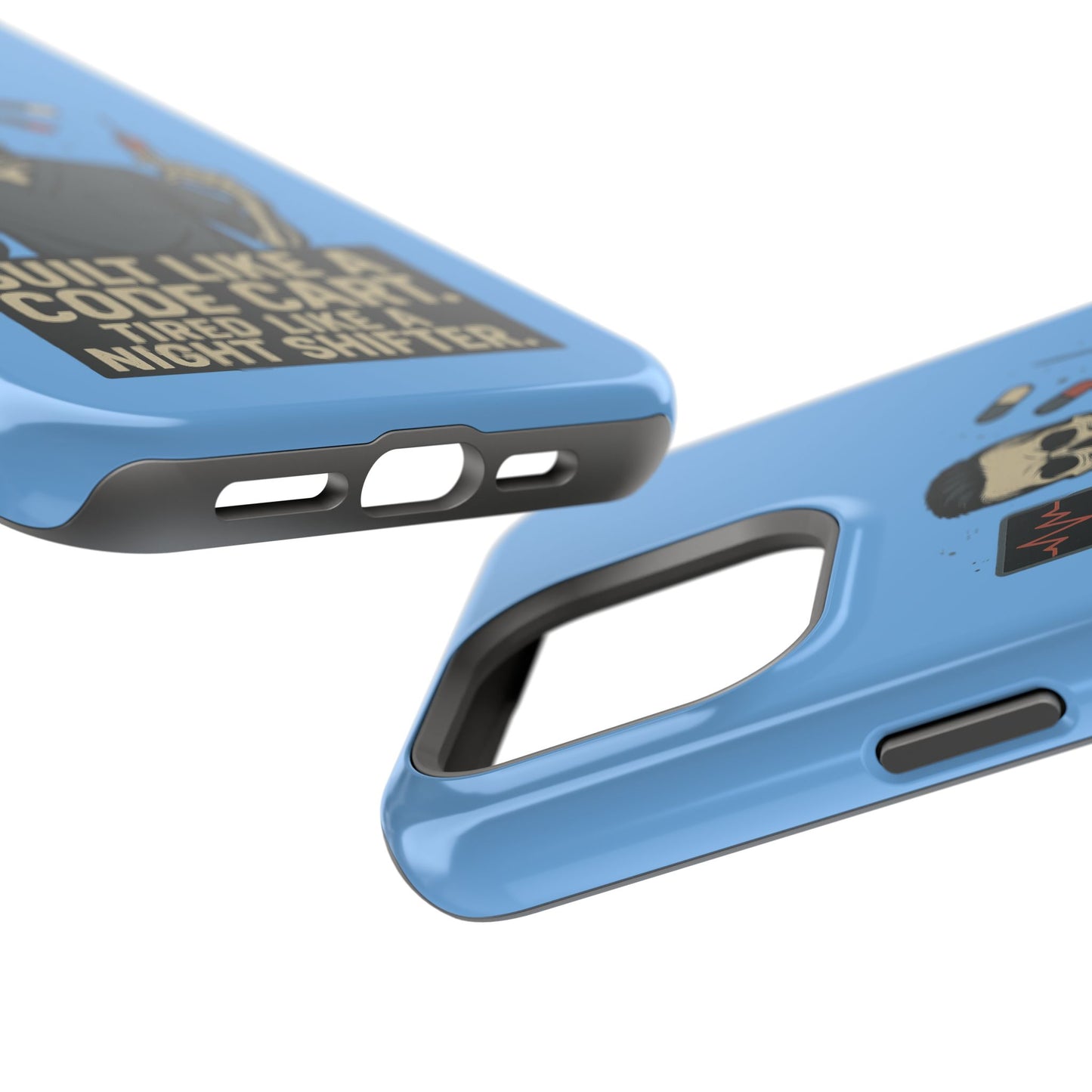 “Built Like a Code Cart. Tired Like a Night Shifter.” – Men’s Nurse Phone Case