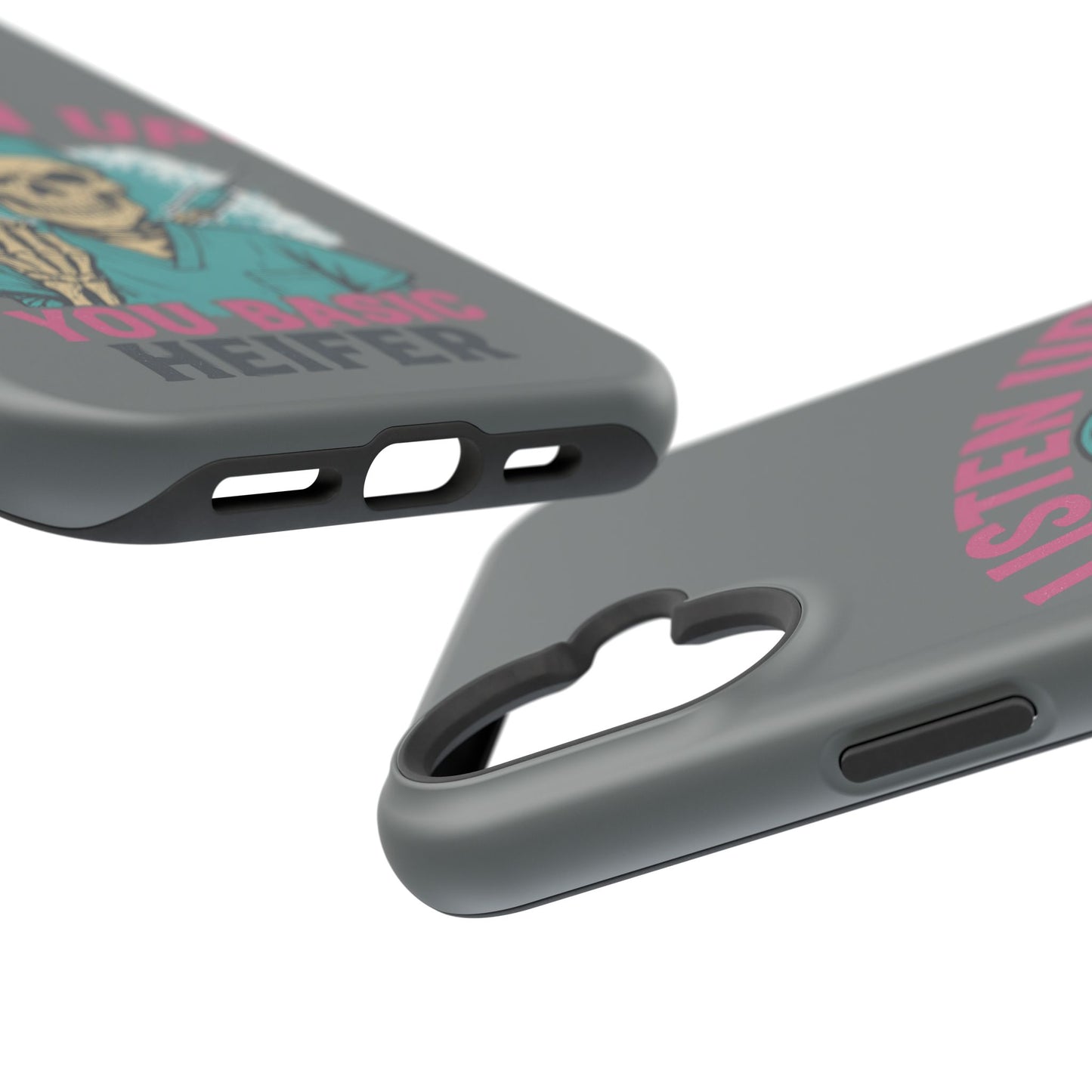 Edgy Nurse Phone Case, Gift for Healthcare Workers, Skull Design Case, Halloween Accessories, Trendy Tough Cases