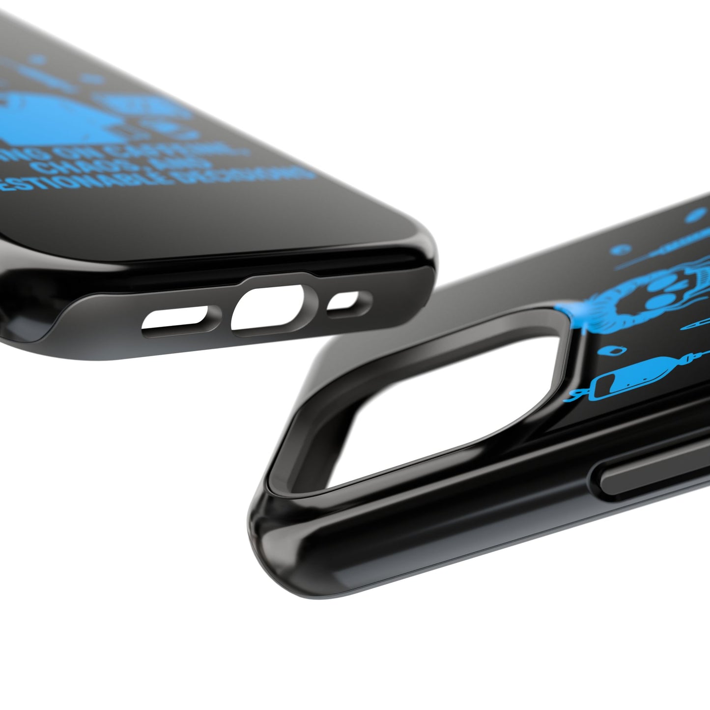 Running on Caffeine, Chaos, and Questionable Decisions” – Nurse Life Phone Case