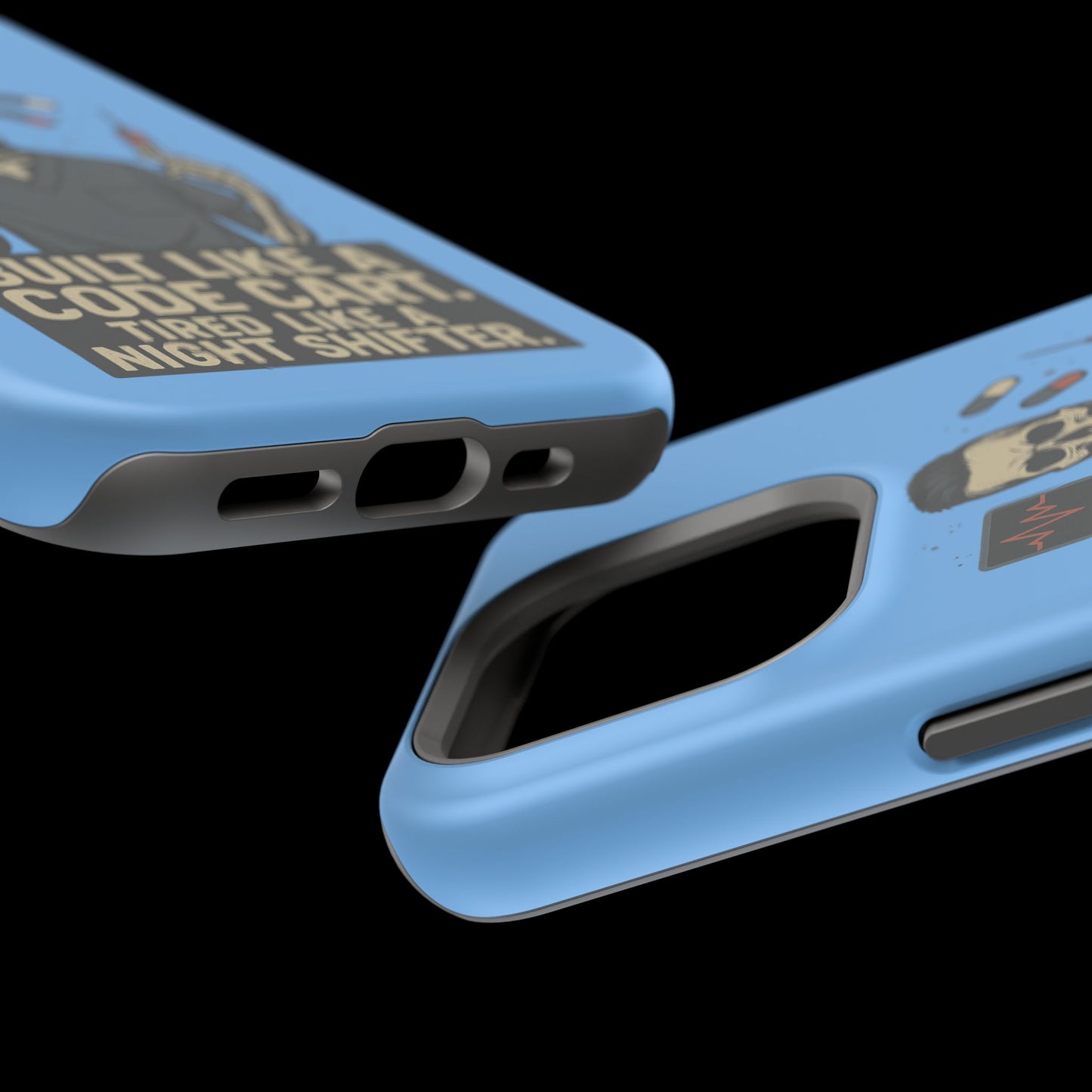 “Built Like a Code Cart. Tired Like a Night Shifter.” – Men’s Nurse Phone Case