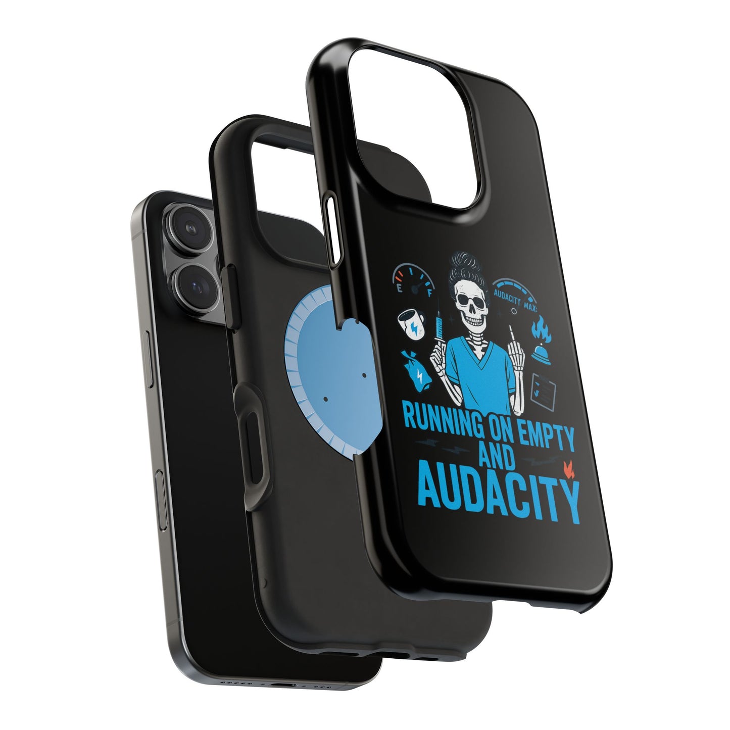 “Running on Empty and Audacity” – Nurse Chaos Phone Case