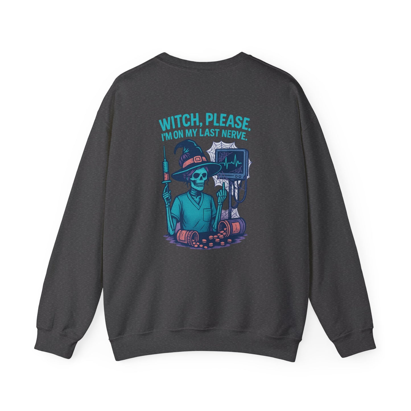 Witch Please Sweatshirt, Unisex Crewneck, Fall Fashion, Halloween Gift, Spooky Vibes, Casual Comfort
