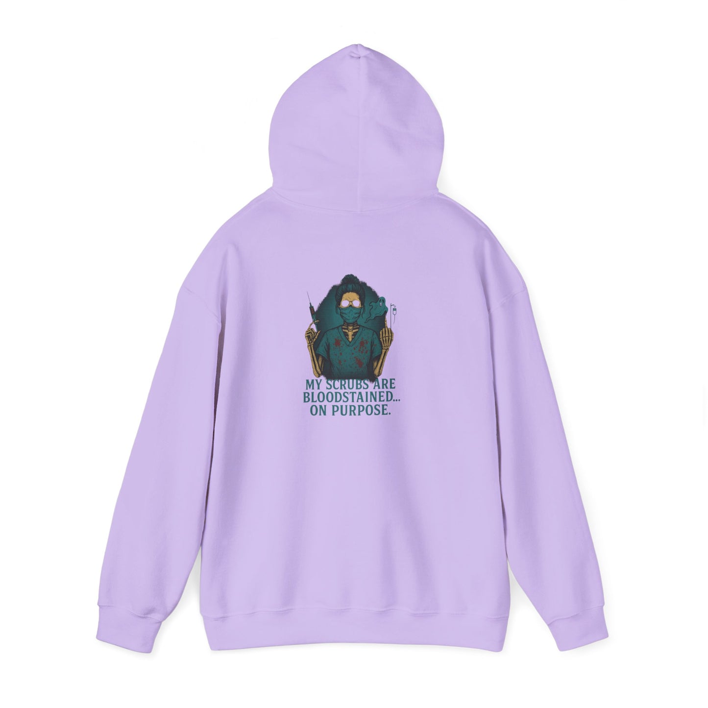 Bloodstained Purpose Hoodie - Unisex Heavy Blend Sweatshirt, Casual Wear, Gift for Him/Her, Halloween Apparel, Cozy Style