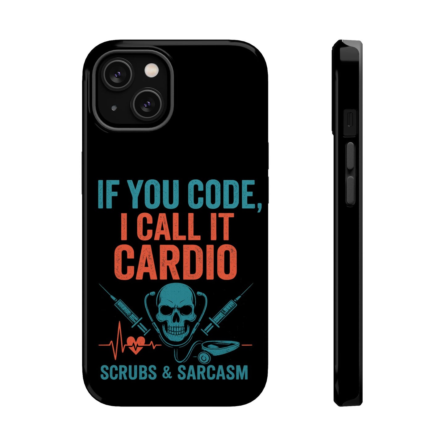Magnetic Phone Cases for Nurses, Funny Code Humor, Cute Sarcastic Gifts, Tech Accessories, Medical Profession, Unique Design