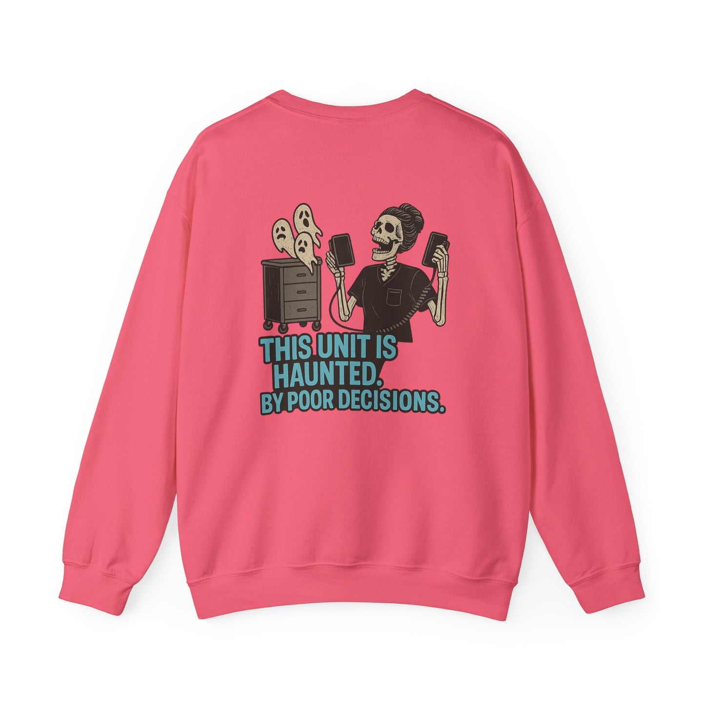 Haunted Decisions Sweatshirt | Unisex Crewneck | Spooky Fall Apparel, Halloween Gift, Casual Wear