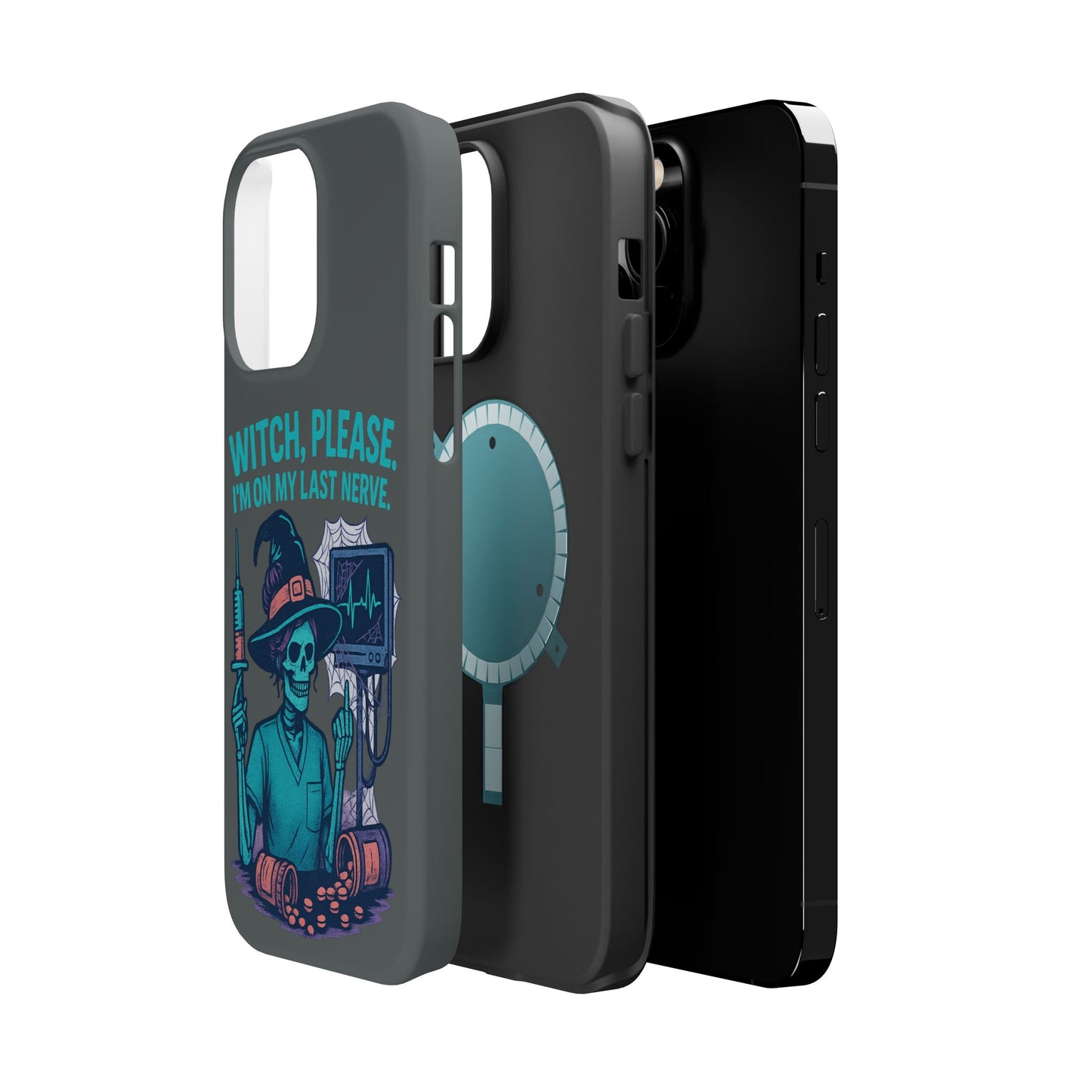 Spooky Phone Case: Witch Please! I'm On My Last Nerve, Halloween Gift, Cute Phone Accessory, Unique Tough Case, Funny Phone Protection