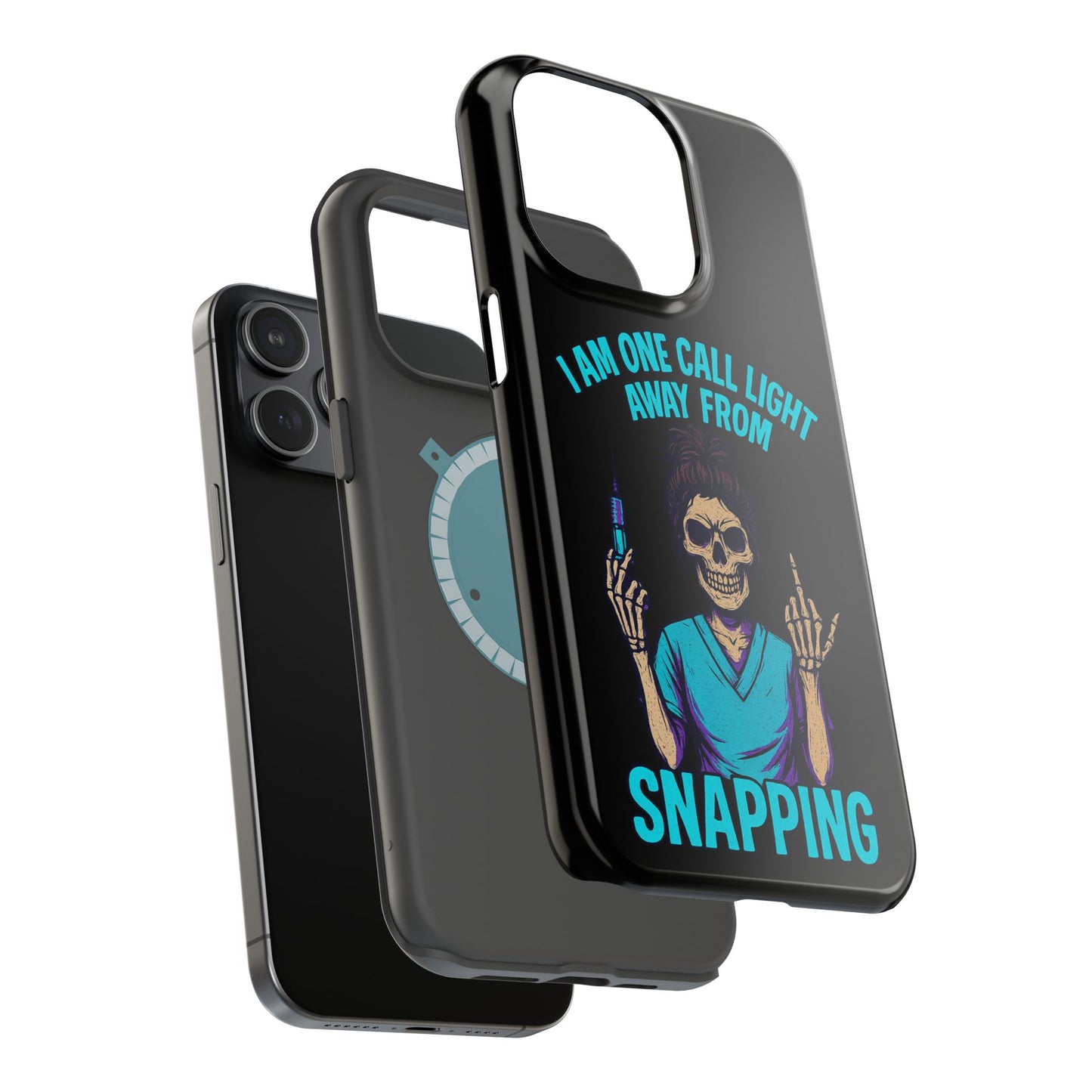 Mobile Phone Case, Funny Phone Cover, Gift for Nurses, Halloween Accessory, Skull Design
