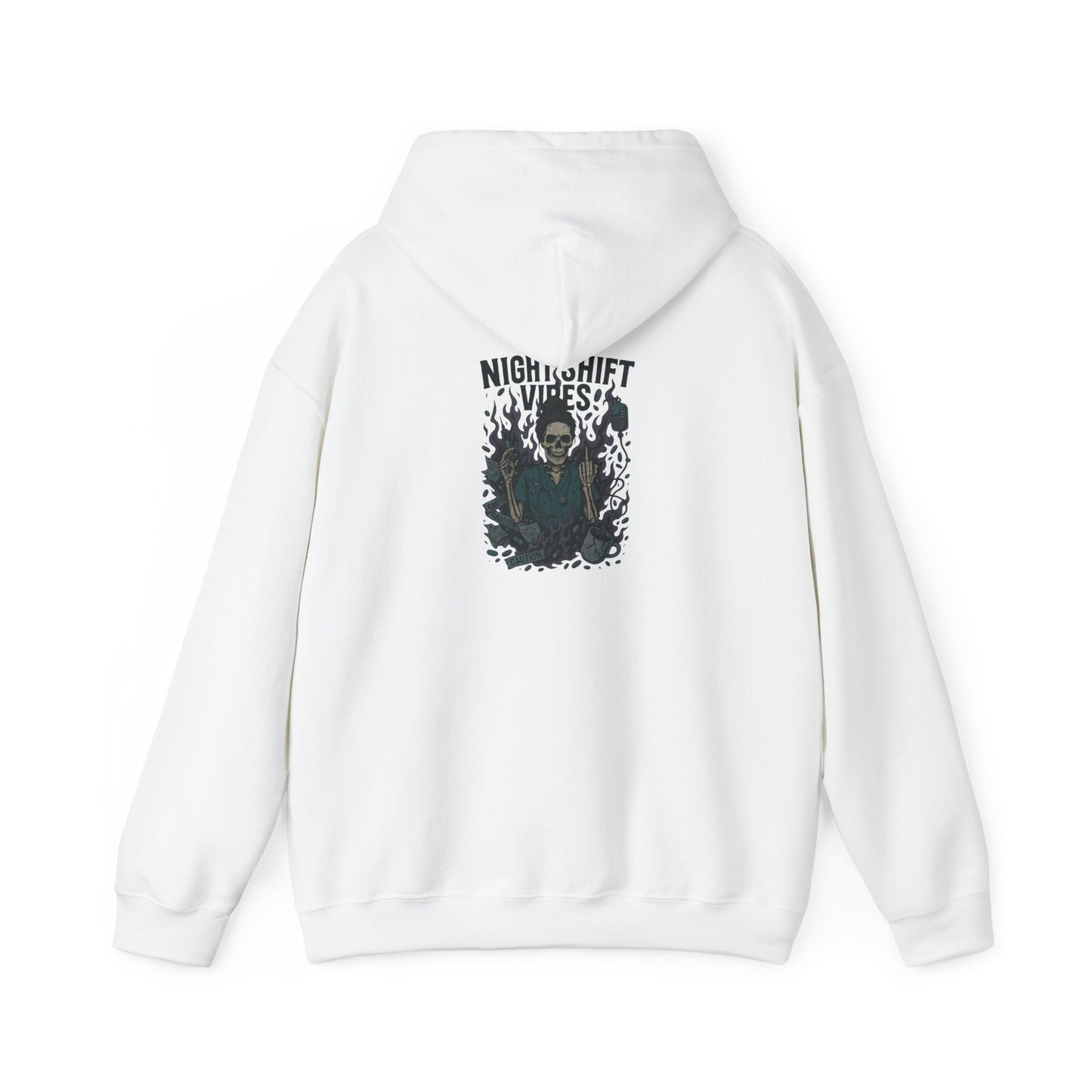 “Night Shift Vibes” – Sarcastic Nurse Hoodie