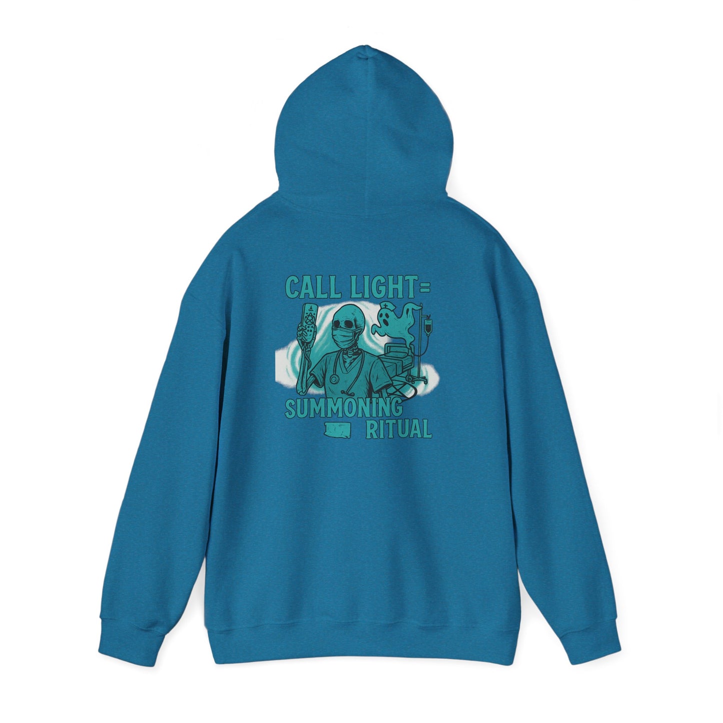 Cozy Unisex Sweatshirt with Summoning Ritual Design for Casual Wear, Gifts, Home, and Halloween