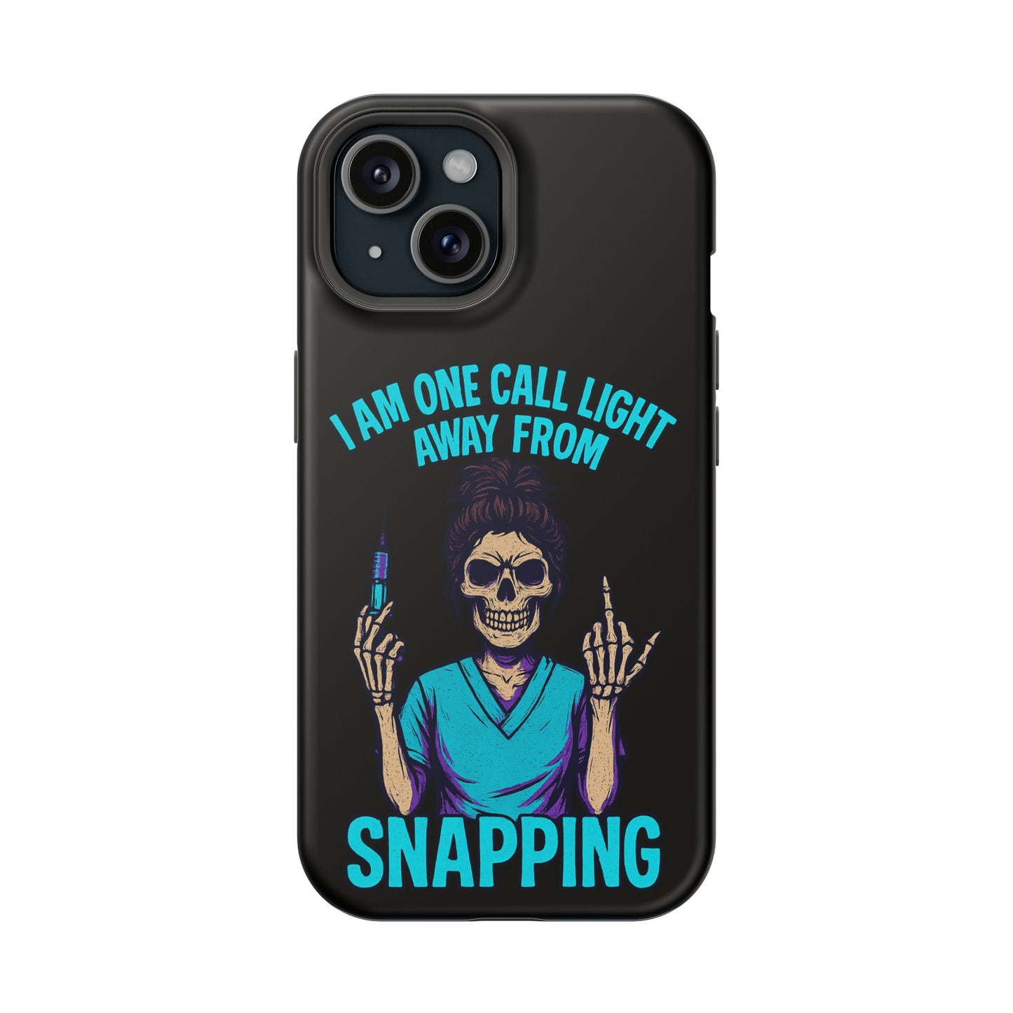 Mobile Phone Case, Funny Phone Cover, Gift for Nurses, Halloween Accessory, Skull Design