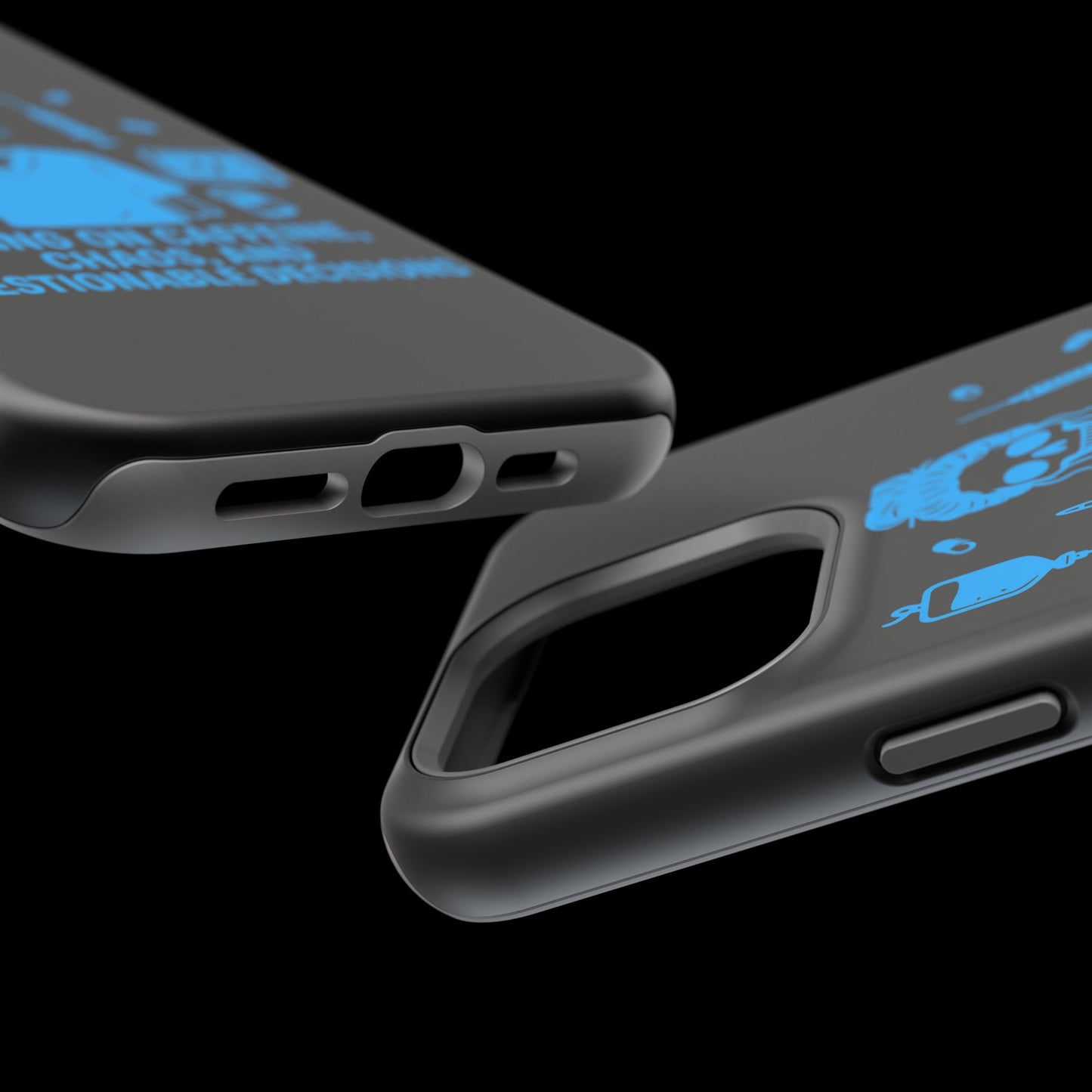 Running on Caffeine, Chaos, and Questionable Decisions” – Nurse Life Phone Case