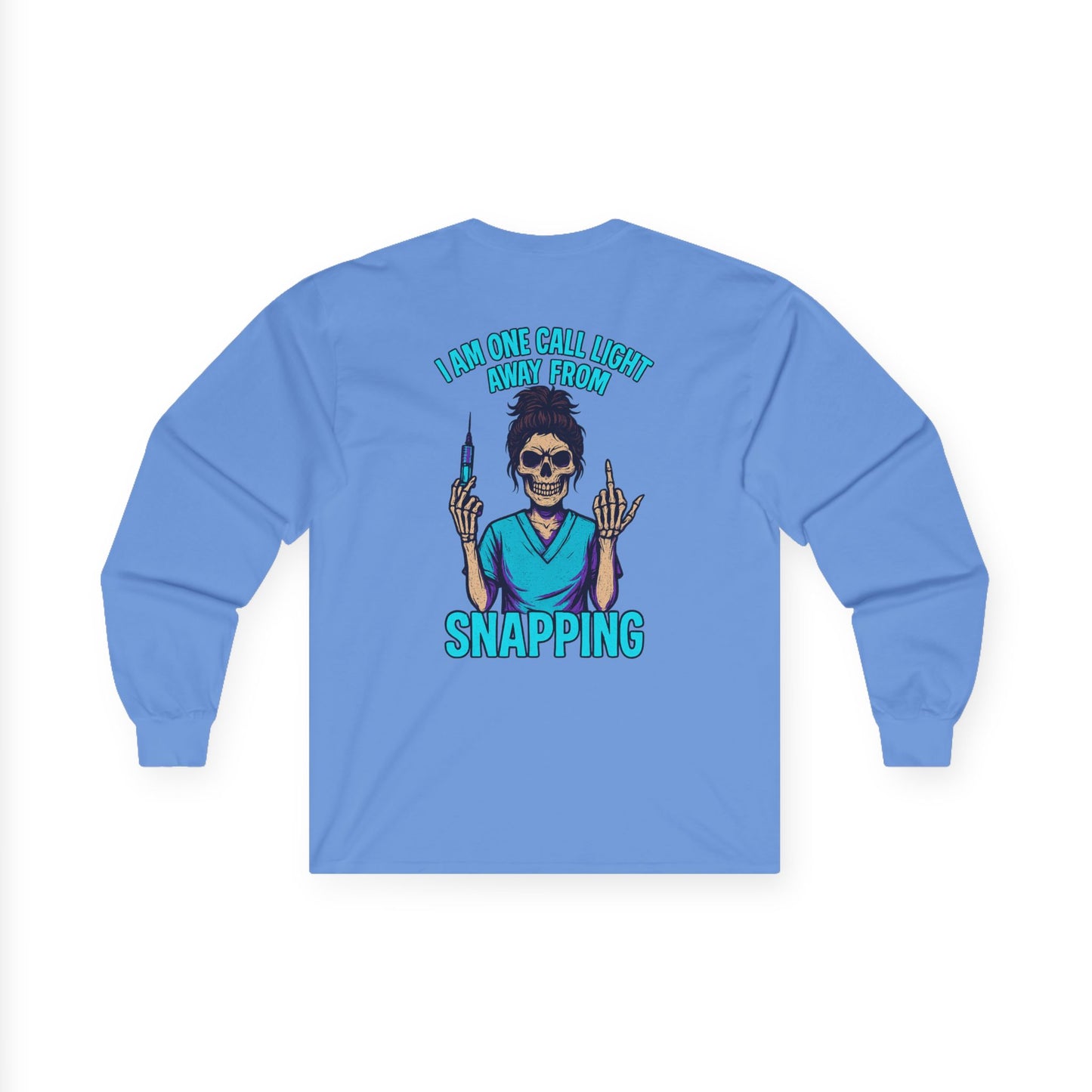 Funny Nurse Long Sleeve Tee - Perfect for Healthcare Workers, Gifts for Nurses, Halloween Apparel, Medical Humor Shirt, Unisex Graphic Tee