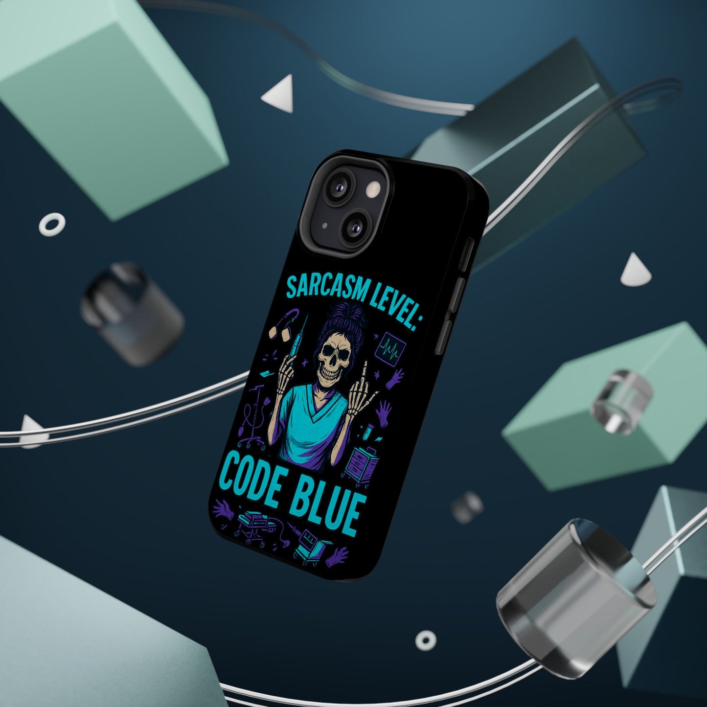 Sassy Medical Humor Phone Case - Sarcasm Level: Code Blue, Nurse Gift, Healthcare Humor, Medical Professional Accessory, Unique Phone Cover