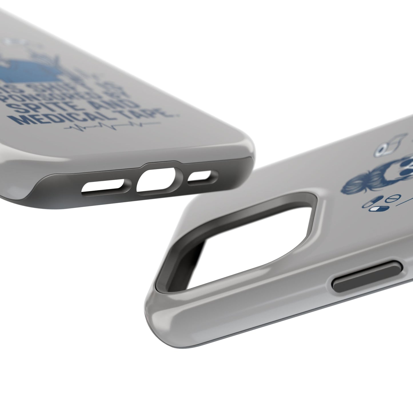 “This Shift Sponsored by Spite and Medical Tape” – Sarcastic Nurse Phone Case