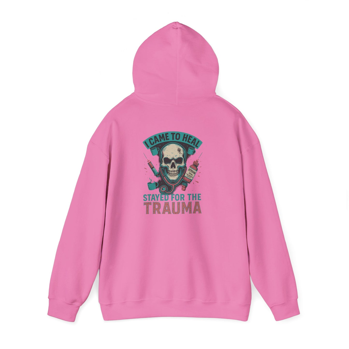Trauma Hoodie, Cozy Unisex Sweatshirt for Comfort Fans, Perfect for Gifts, Casual Wear, and Halloween