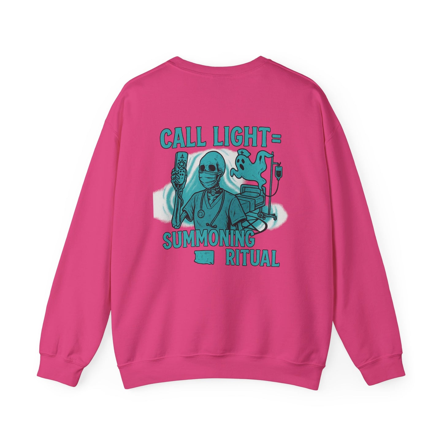 Spooky Summoning Ritual Sweatshirt, Unisex Crewneck, Halloween Apparel, Ghostly Gift, Cozy Casual Wear, Autumn Fashion
