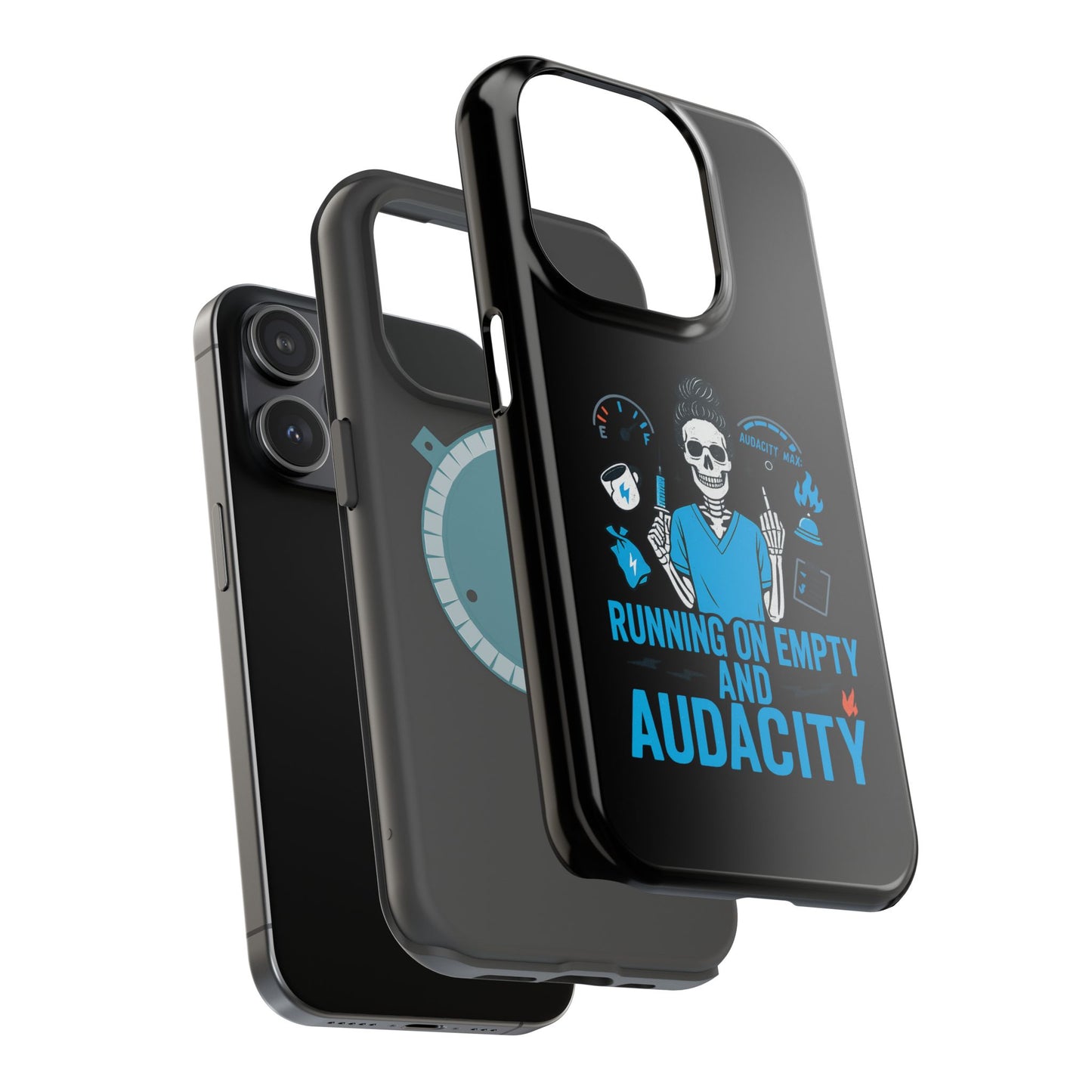 “Running on Empty and Audacity” – Nurse Chaos Phone Case