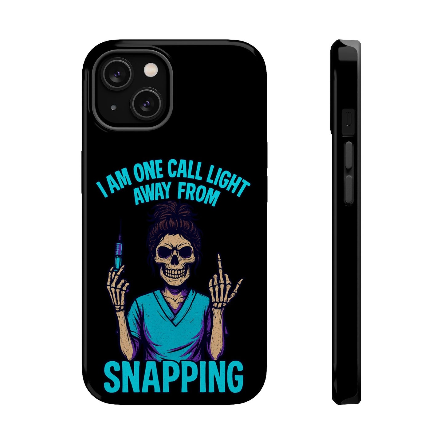 Mobile Phone Case, Funny Phone Cover, Gift for Nurses, Halloween Accessory, Skull Design
