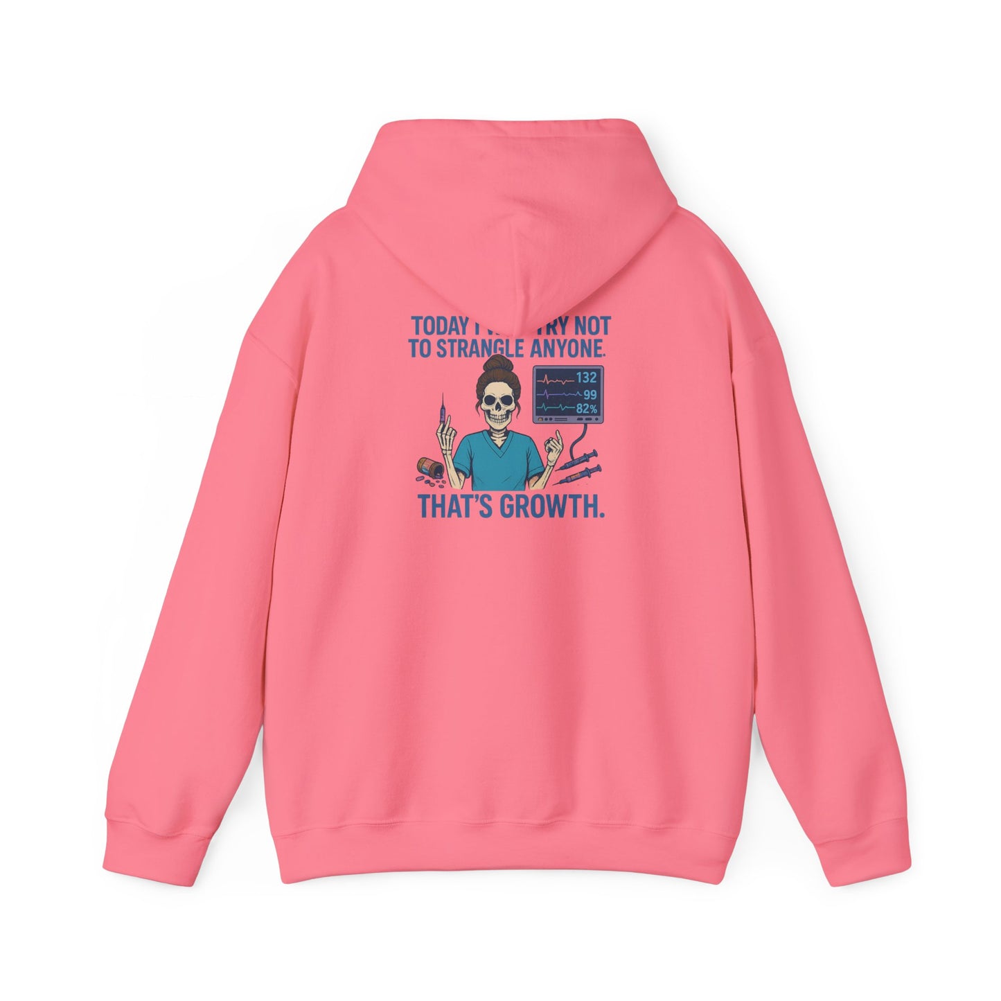 Growth Mindset Hoodie, Funny Motivational Sweatshirt, Original Graphic Pullover, Comfortable Casual Wear, Gift for Friends